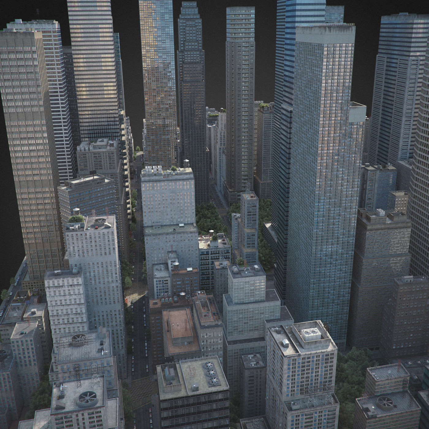Realistic City R6 3D model_17
