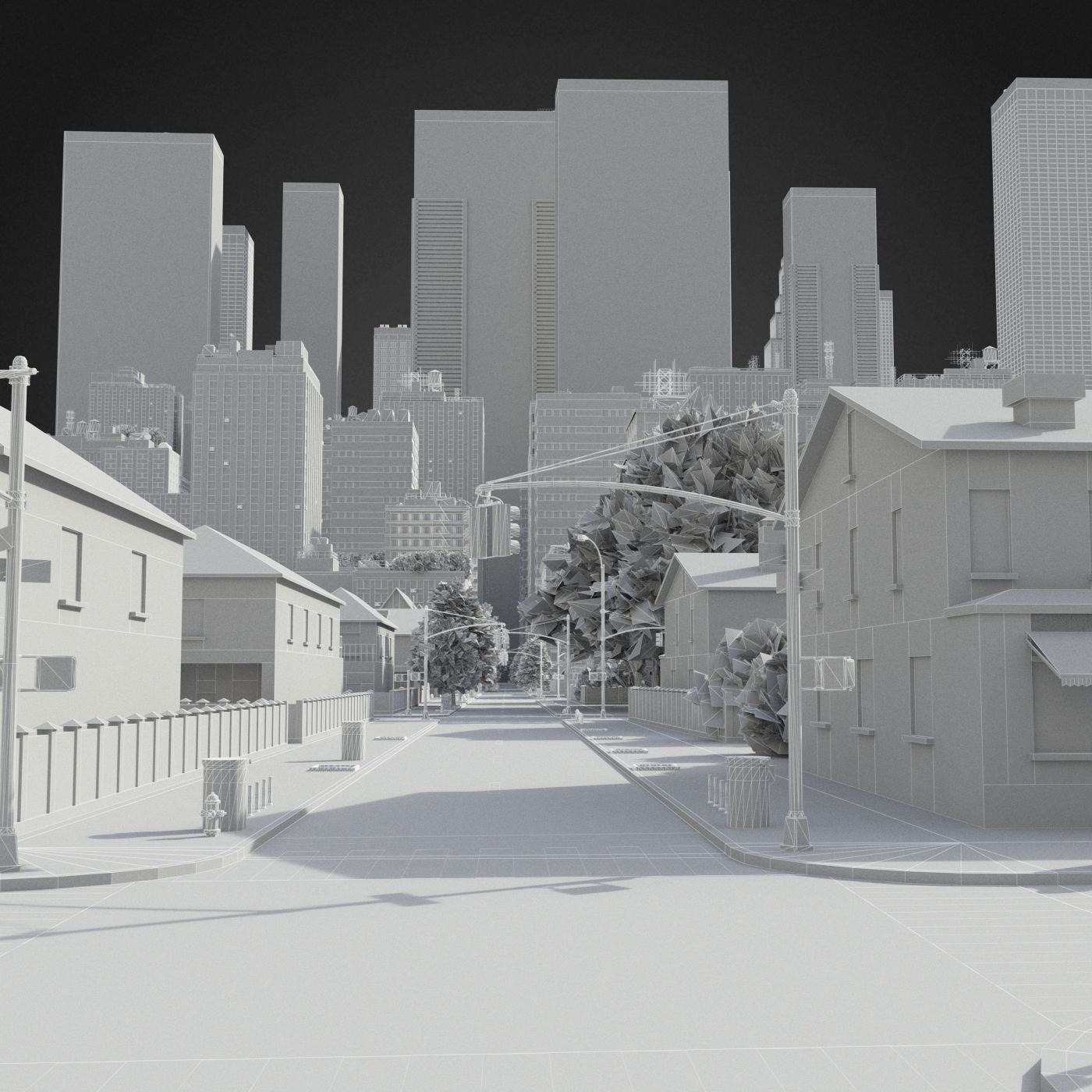 Realistic City R6 3D model_36