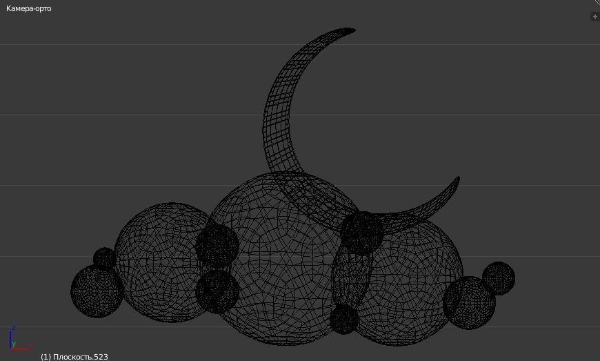 48 Low Poly Clouds Bundle Low-poly 3D model_9