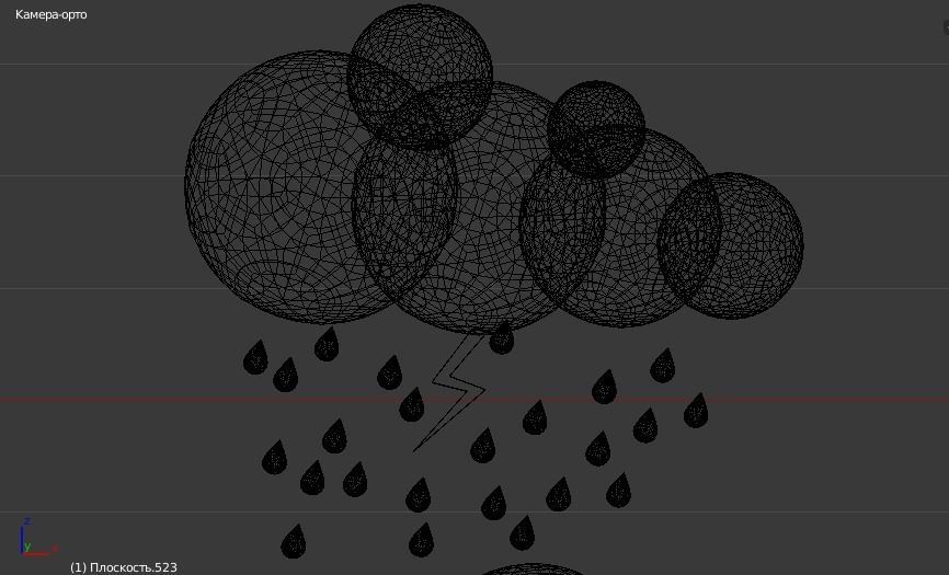 48 Low Poly Clouds Bundle Low-poly 3D model_7