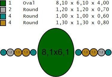 ring oval 8x6 3D print model_4