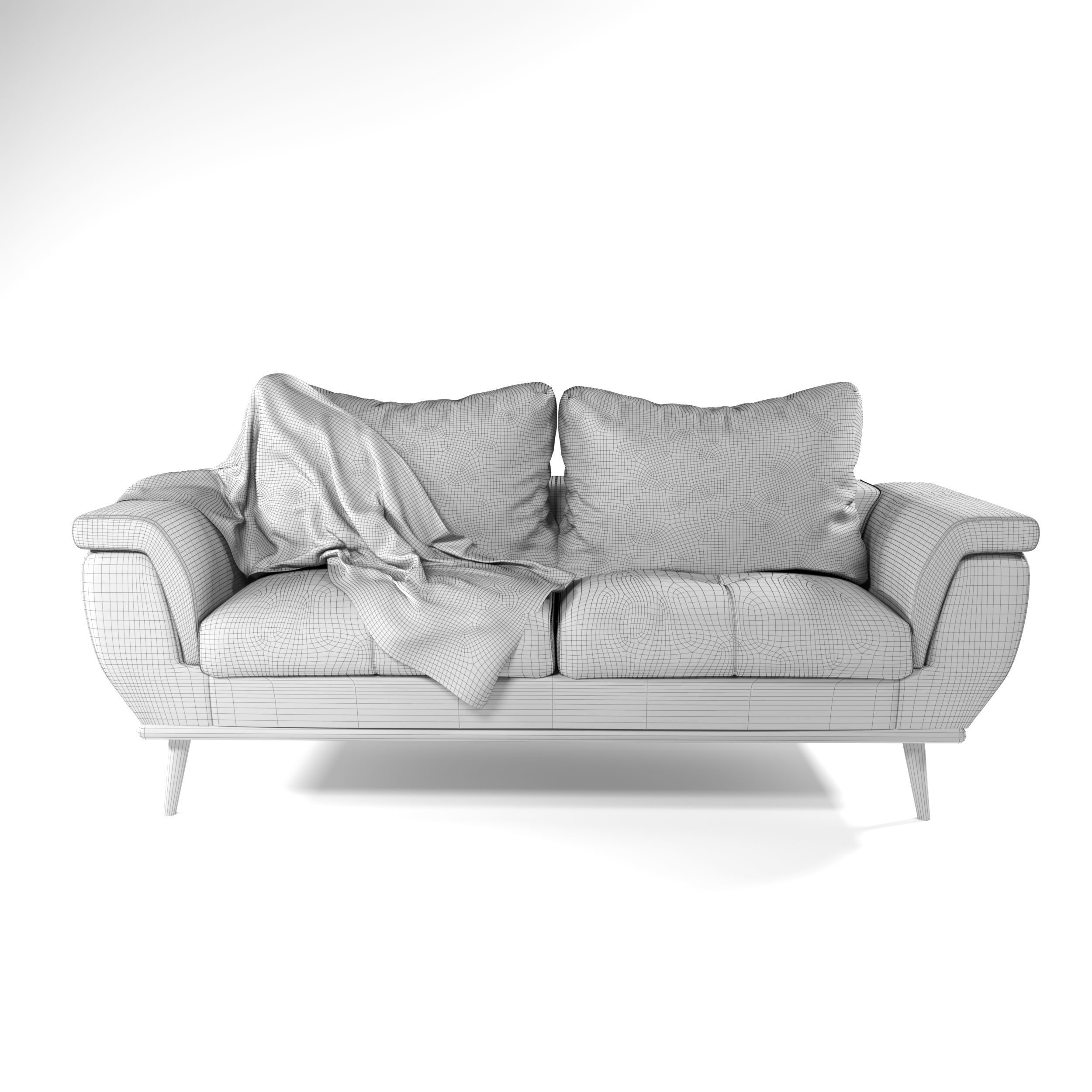 modern sofa 3D model_2