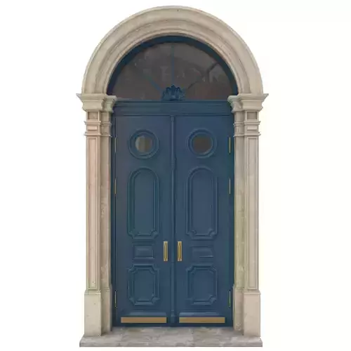 Entrance classic door 22 3D model