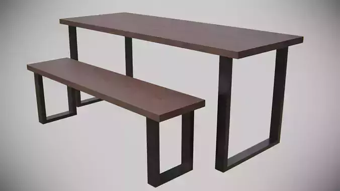 Dining Table set-dark wood