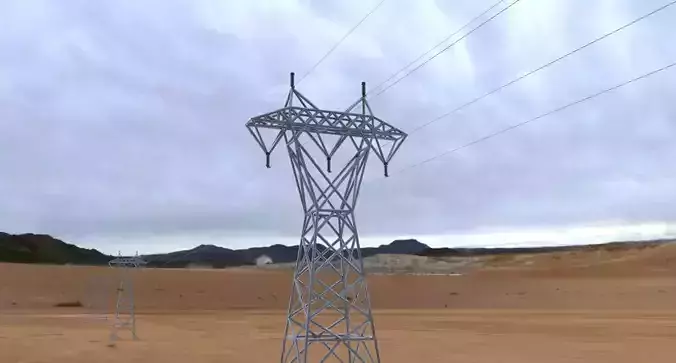 ELECTRIC TOWER-NEW Low-poly 3D model