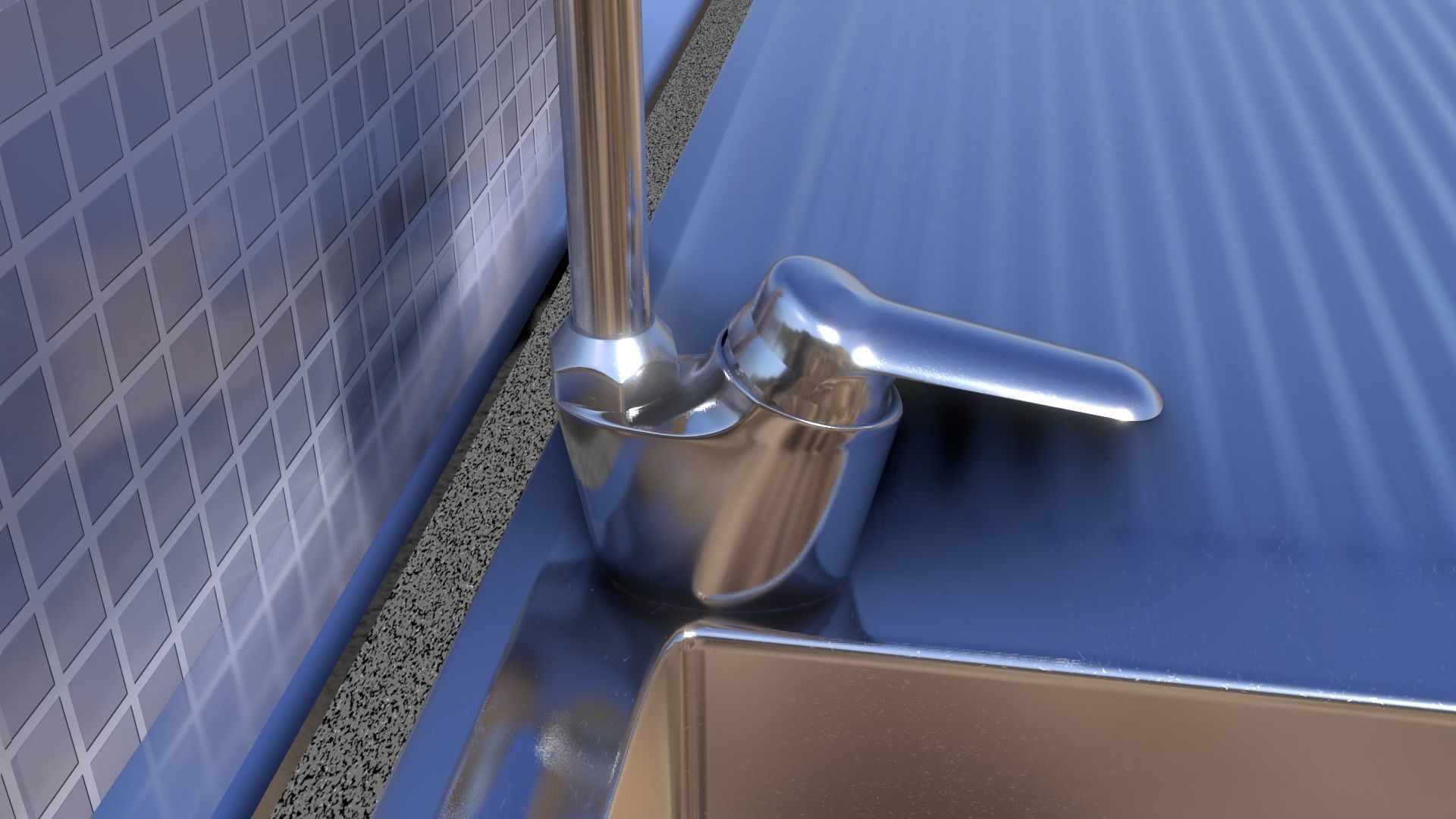 Kitchen for Blender 3D model_2