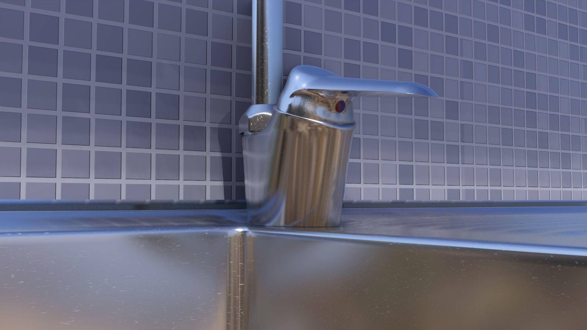 Kitchen for Blender 3D model_16