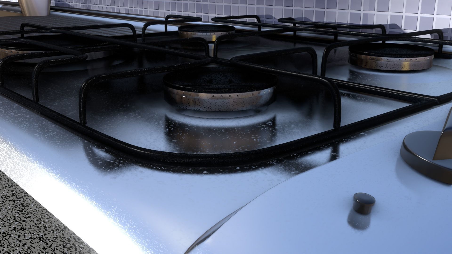 Kitchen for Blender 3D model_3