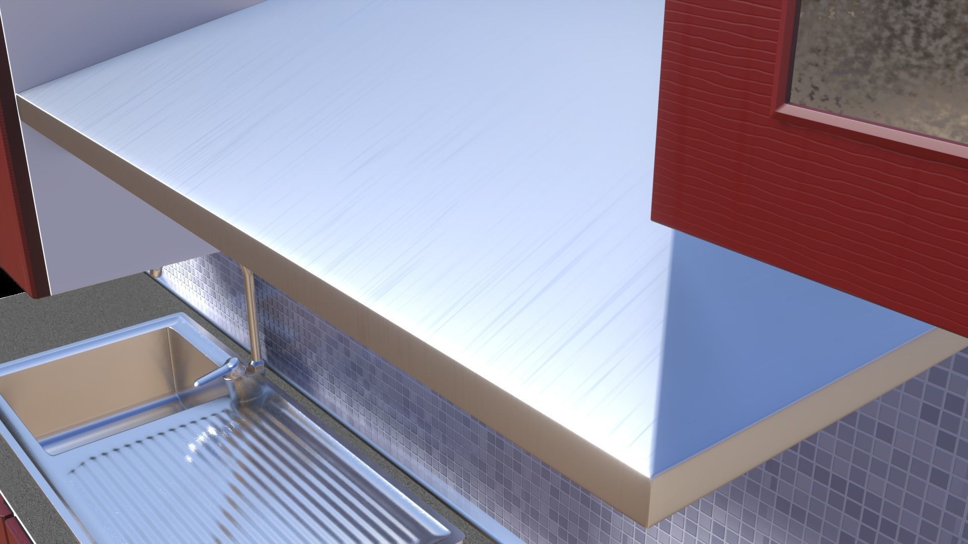 Kitchen for Blender 3D model_7