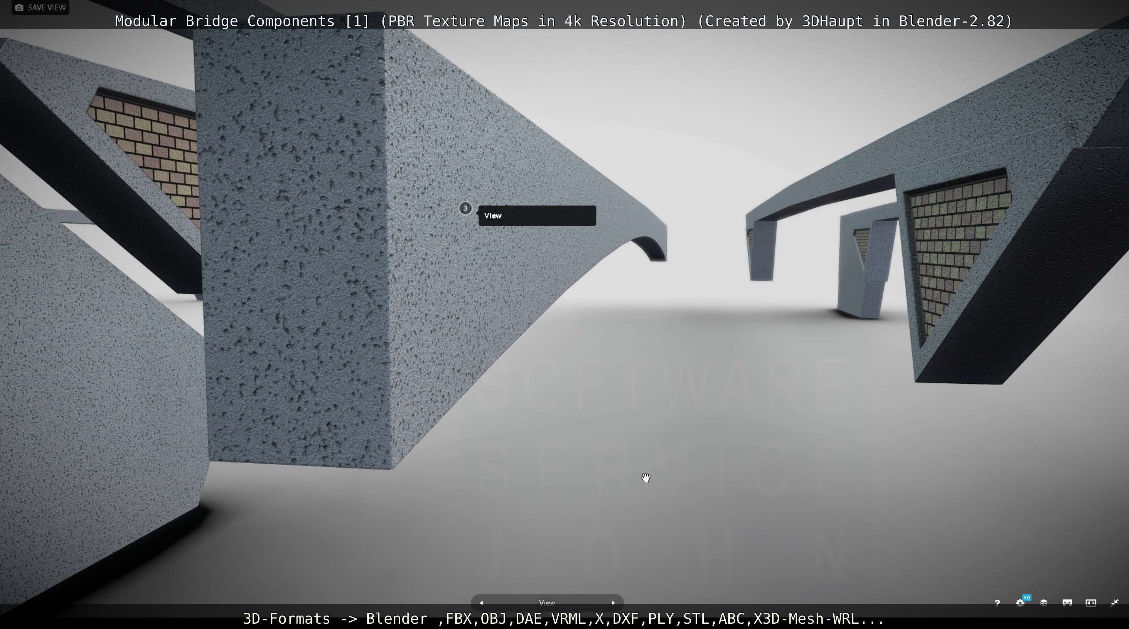 Modular Bridge Components 1  3D model_95