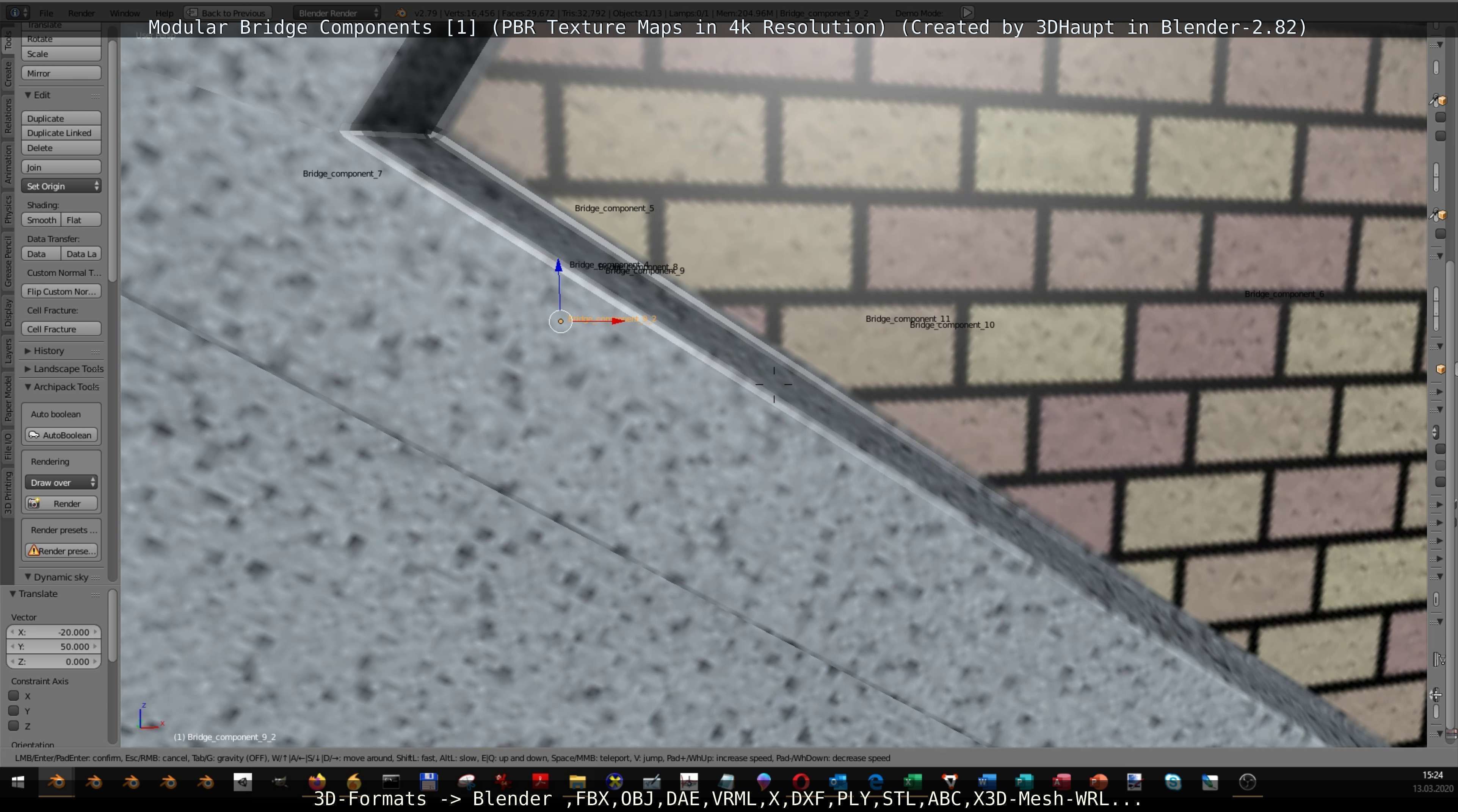 Modular Bridge Components 1  3D model_13