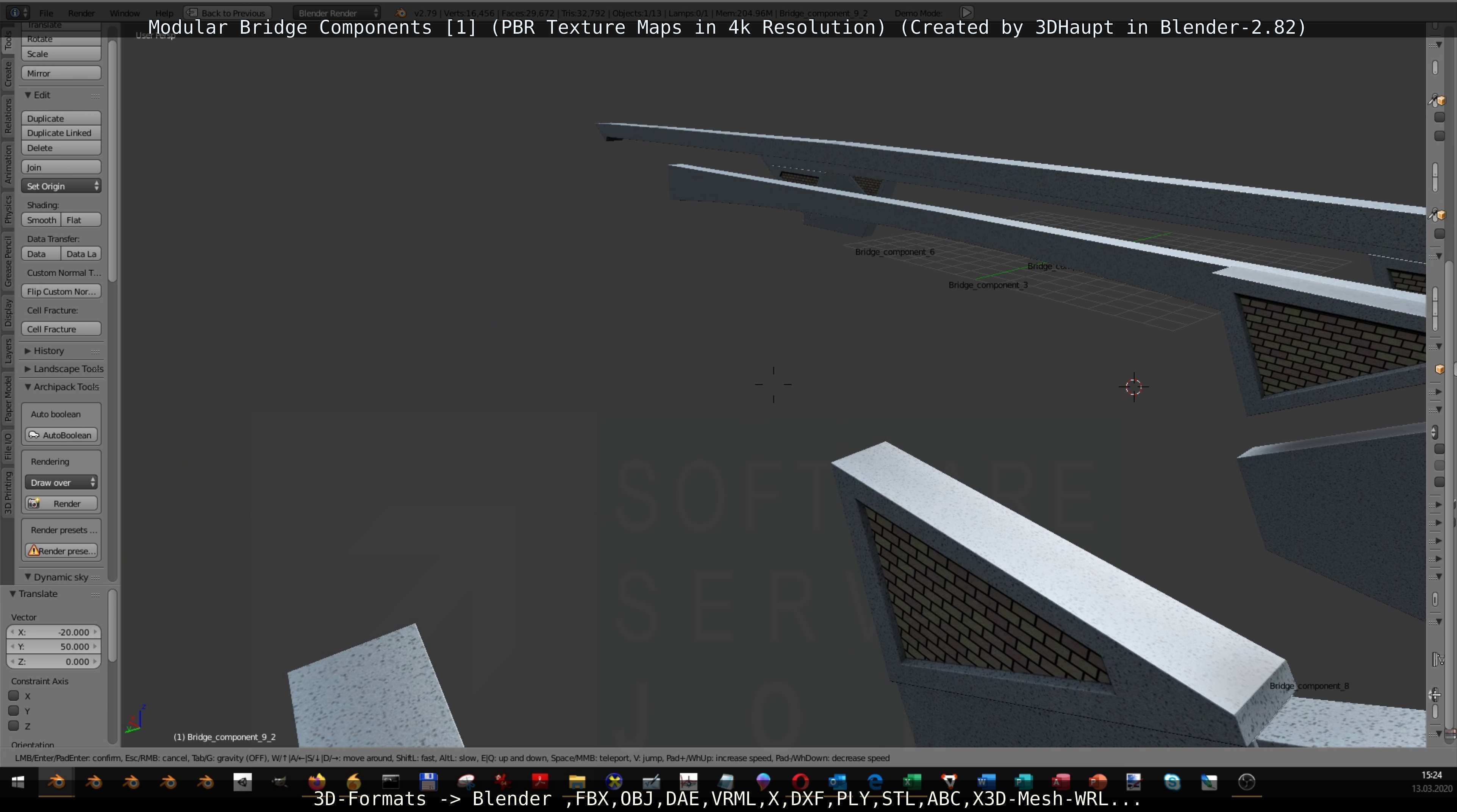 Modular Bridge Components 1  3D model_50