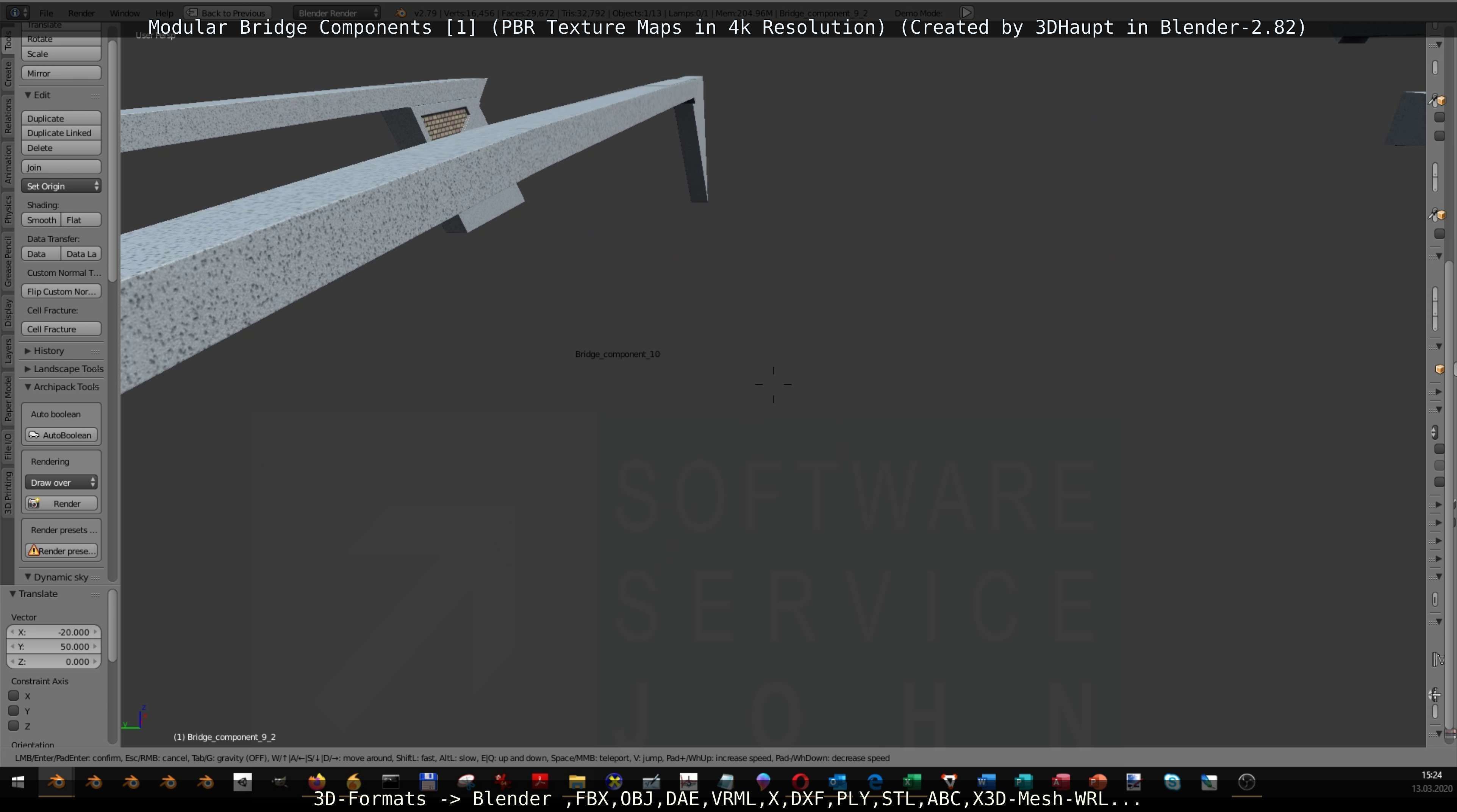 Modular Bridge Components 1  3D model_60