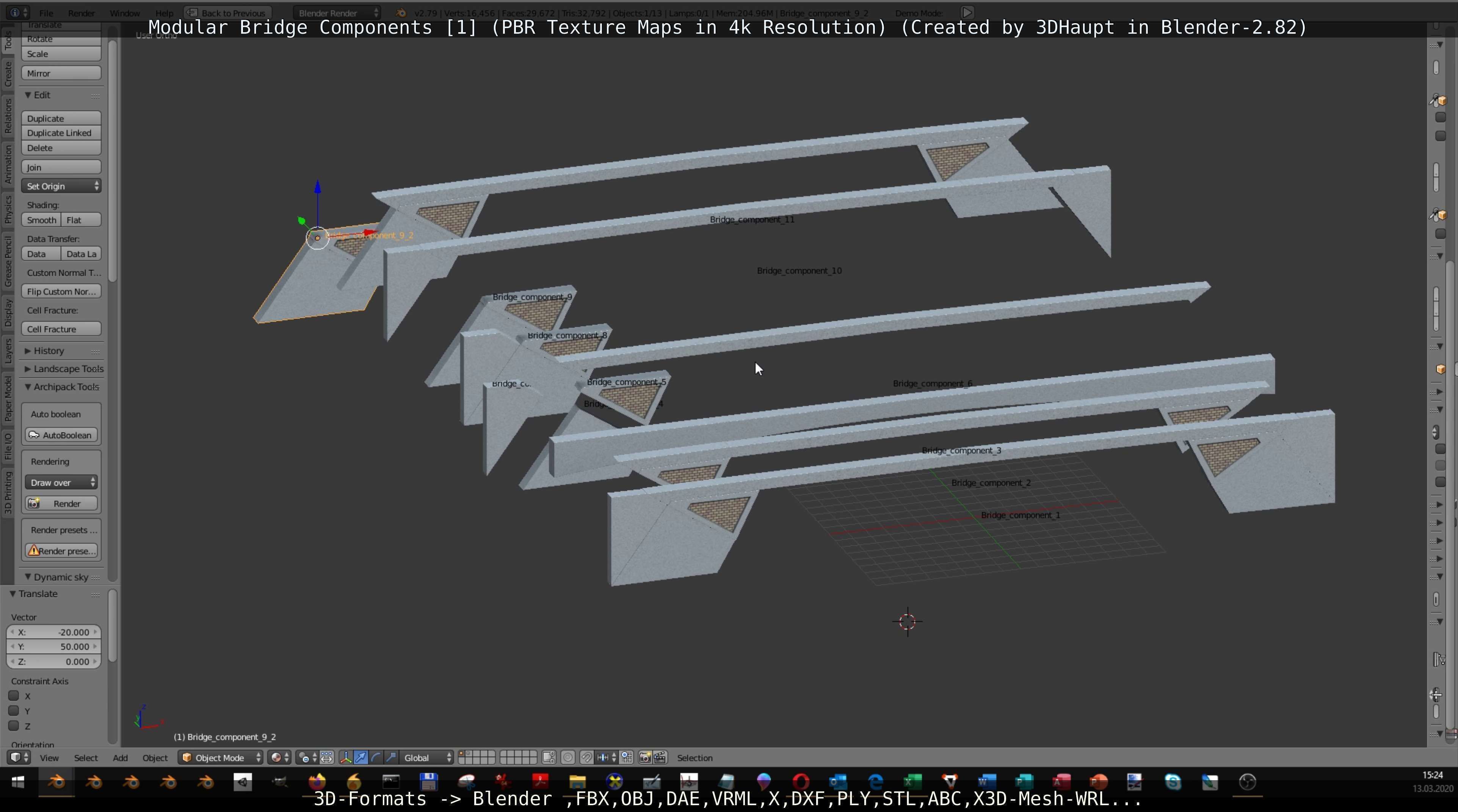 Modular Bridge Components 1  3D model_32