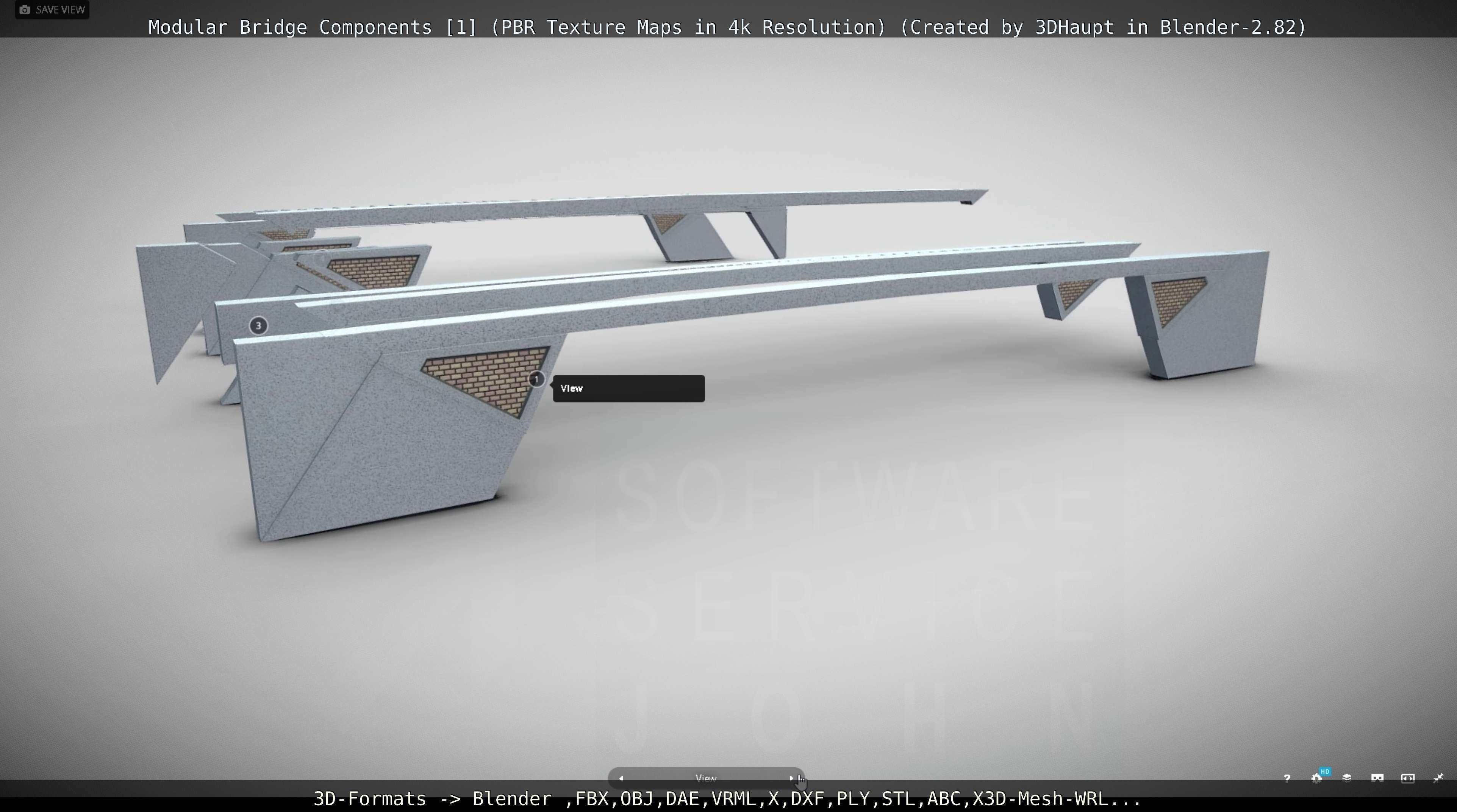 Modular Bridge Components 1  3D model_84