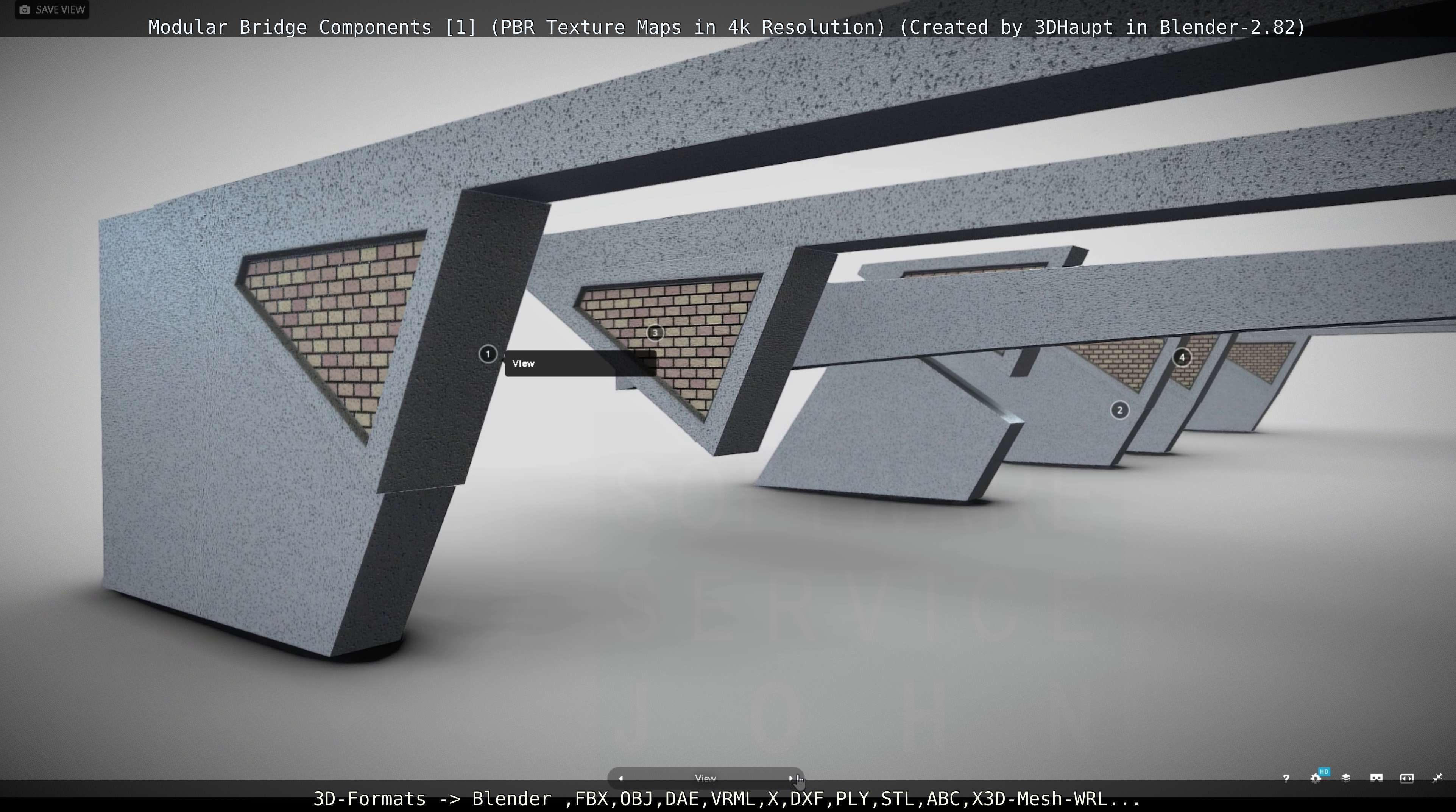 Modular Bridge Components 1  3D model_86