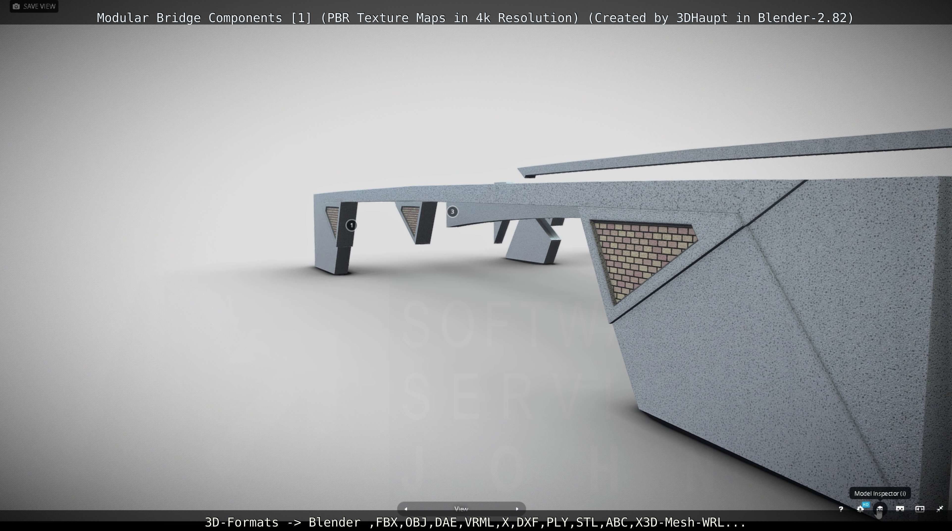 Modular Bridge Components 1  3D model_102