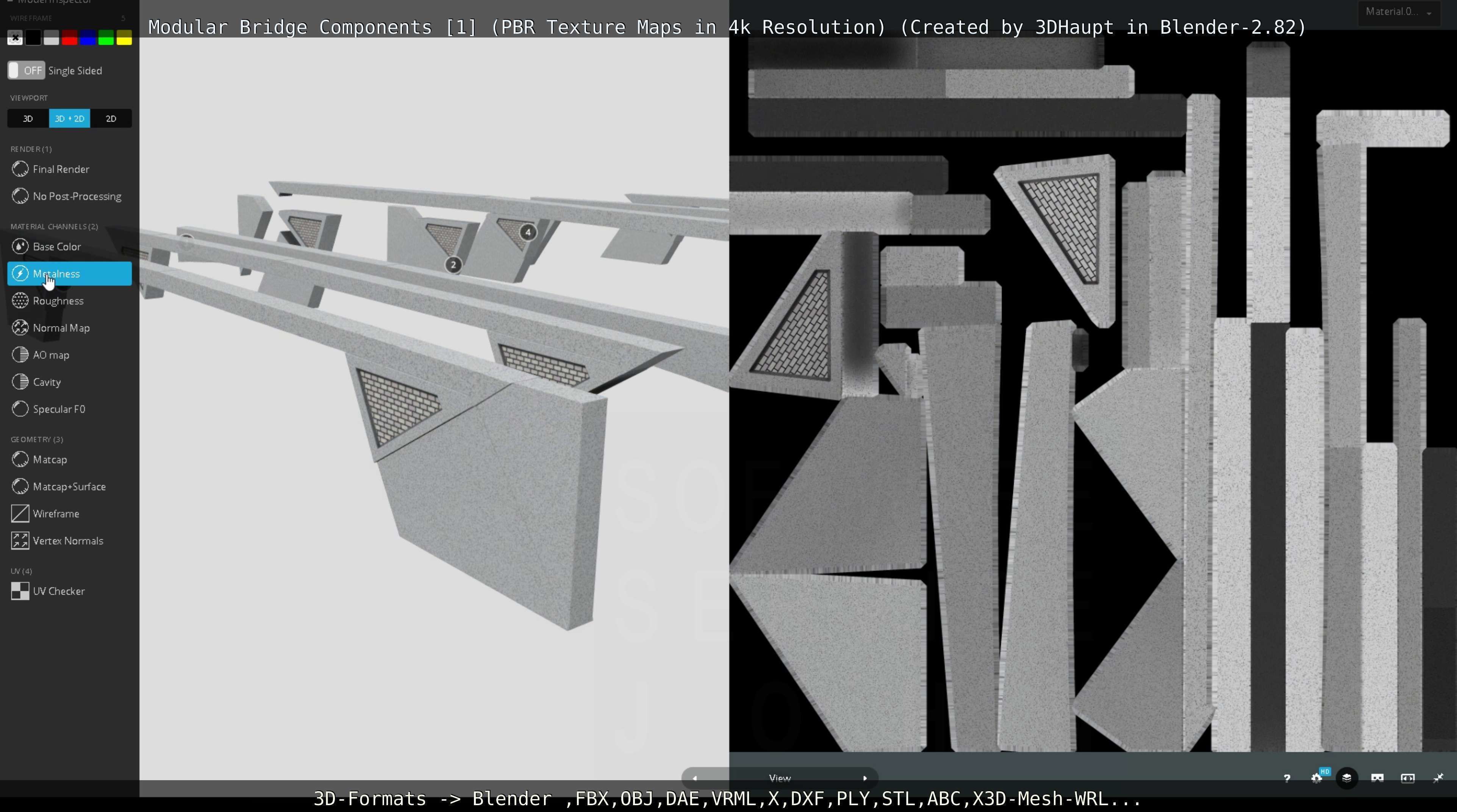 Modular Bridge Components 1  3D model_117
