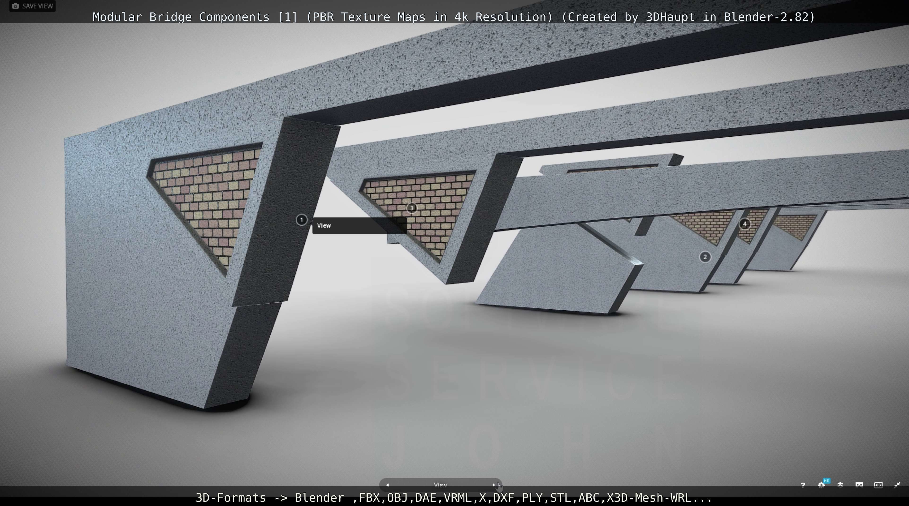 Modular Bridge Components 1  3D model_7