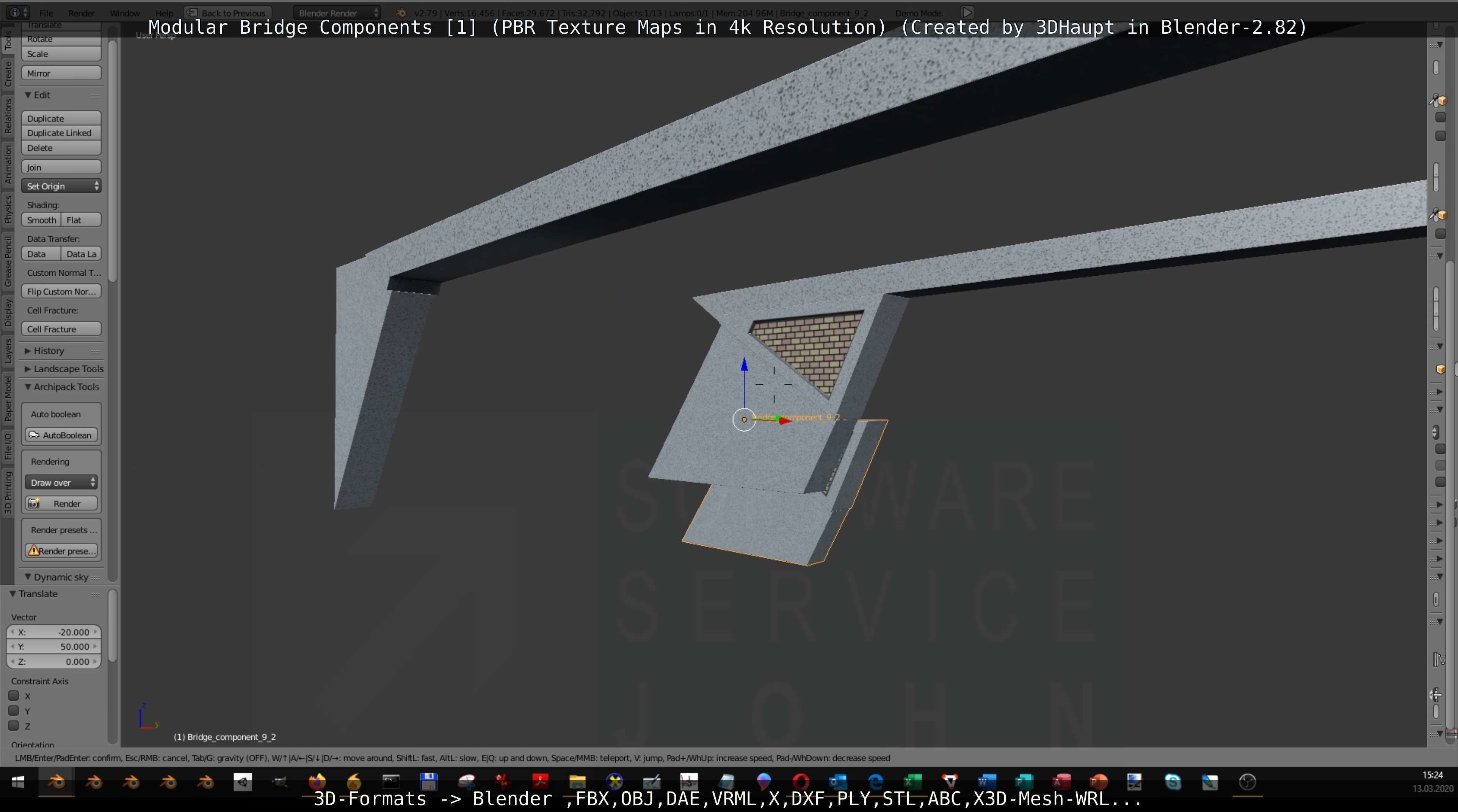 Modular Bridge Components 1  3D model_15