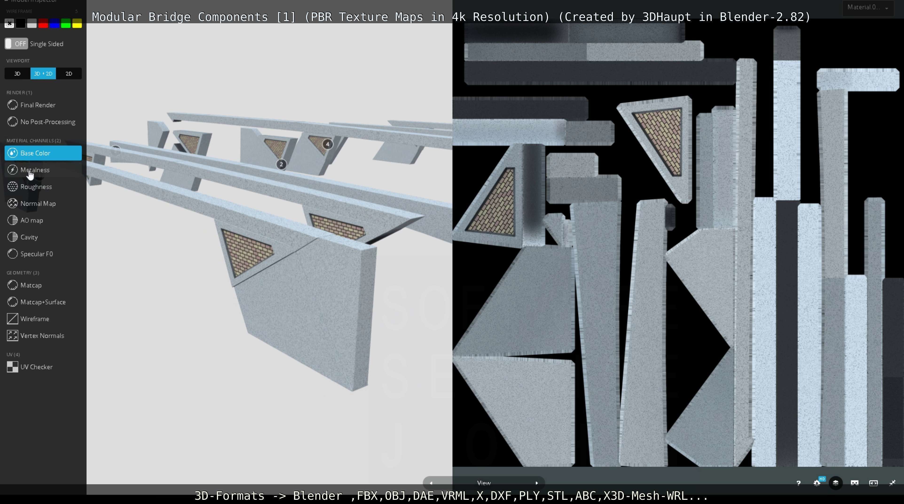 Modular Bridge Components 1  3D model_116