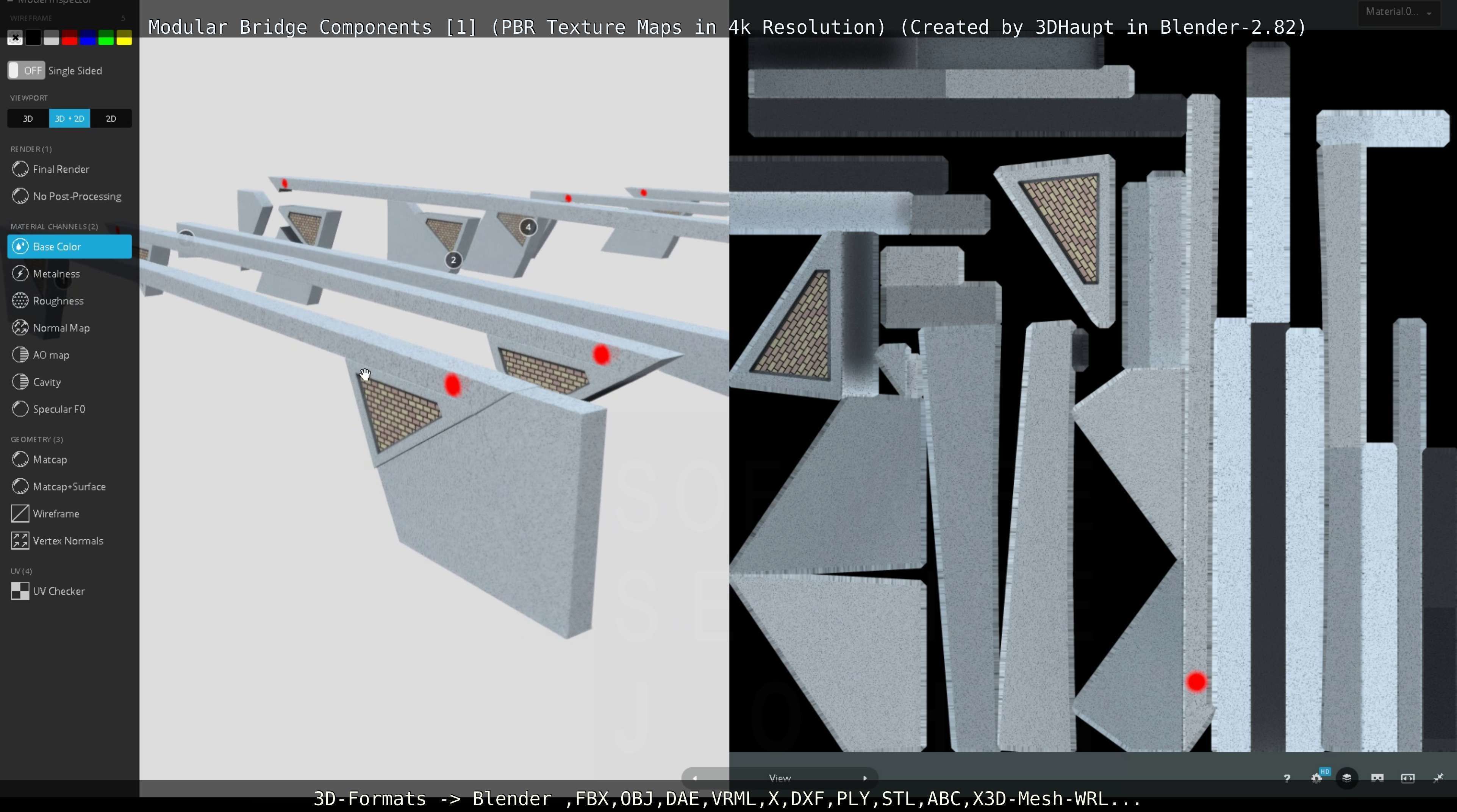 Modular Bridge Components 1  3D model_122