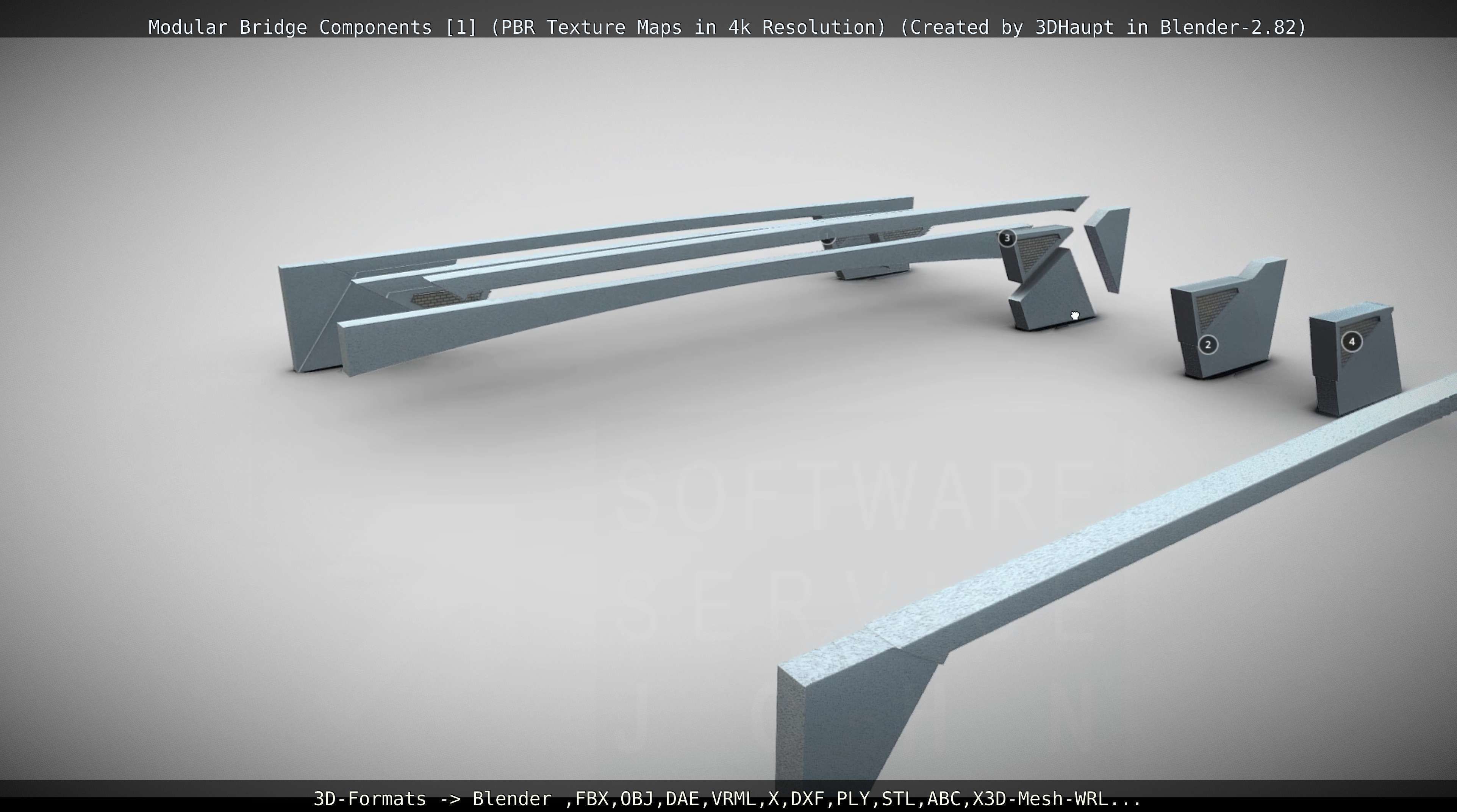 Modular Bridge Components 1  3D model_9