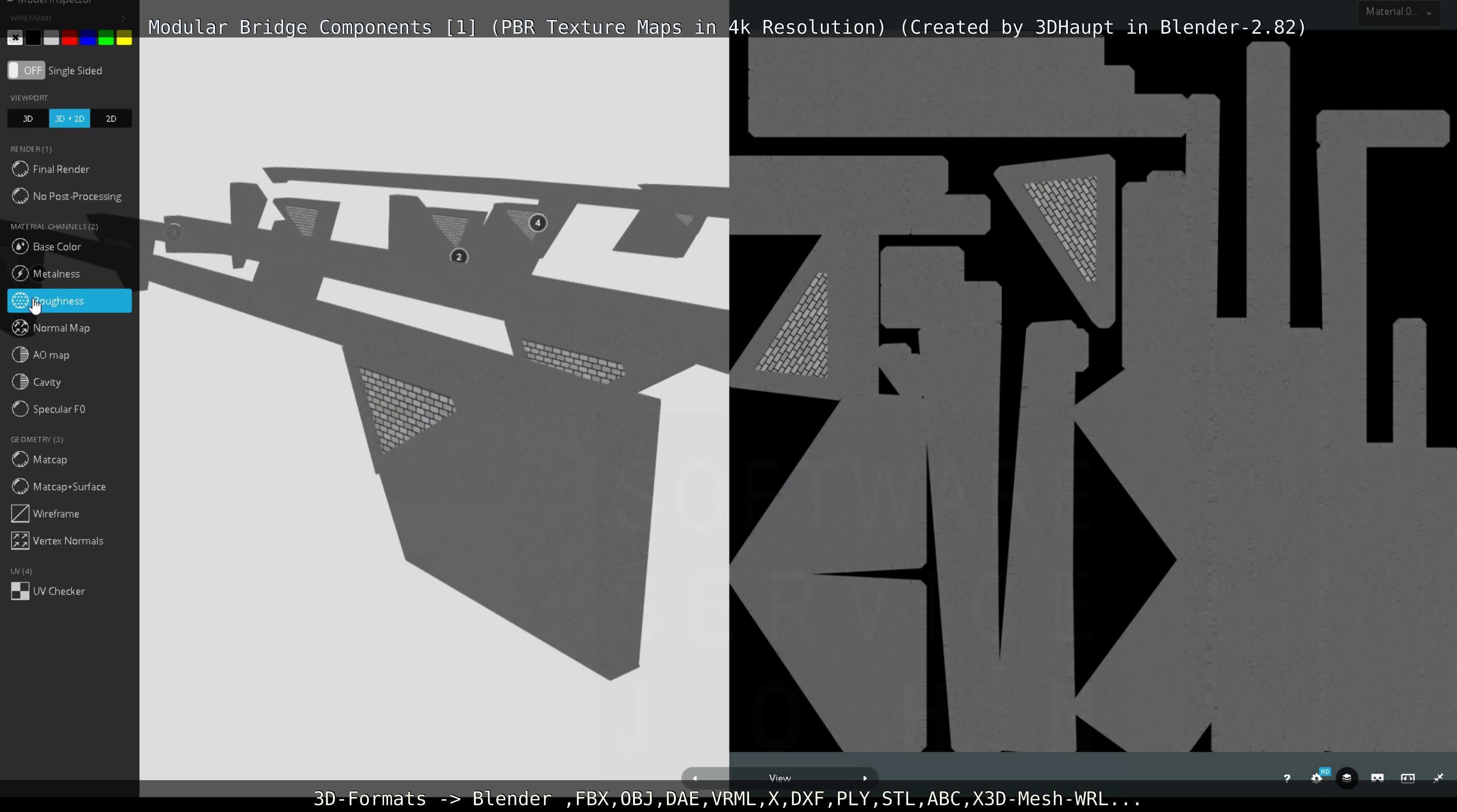 Modular Bridge Components 1  3D model_127