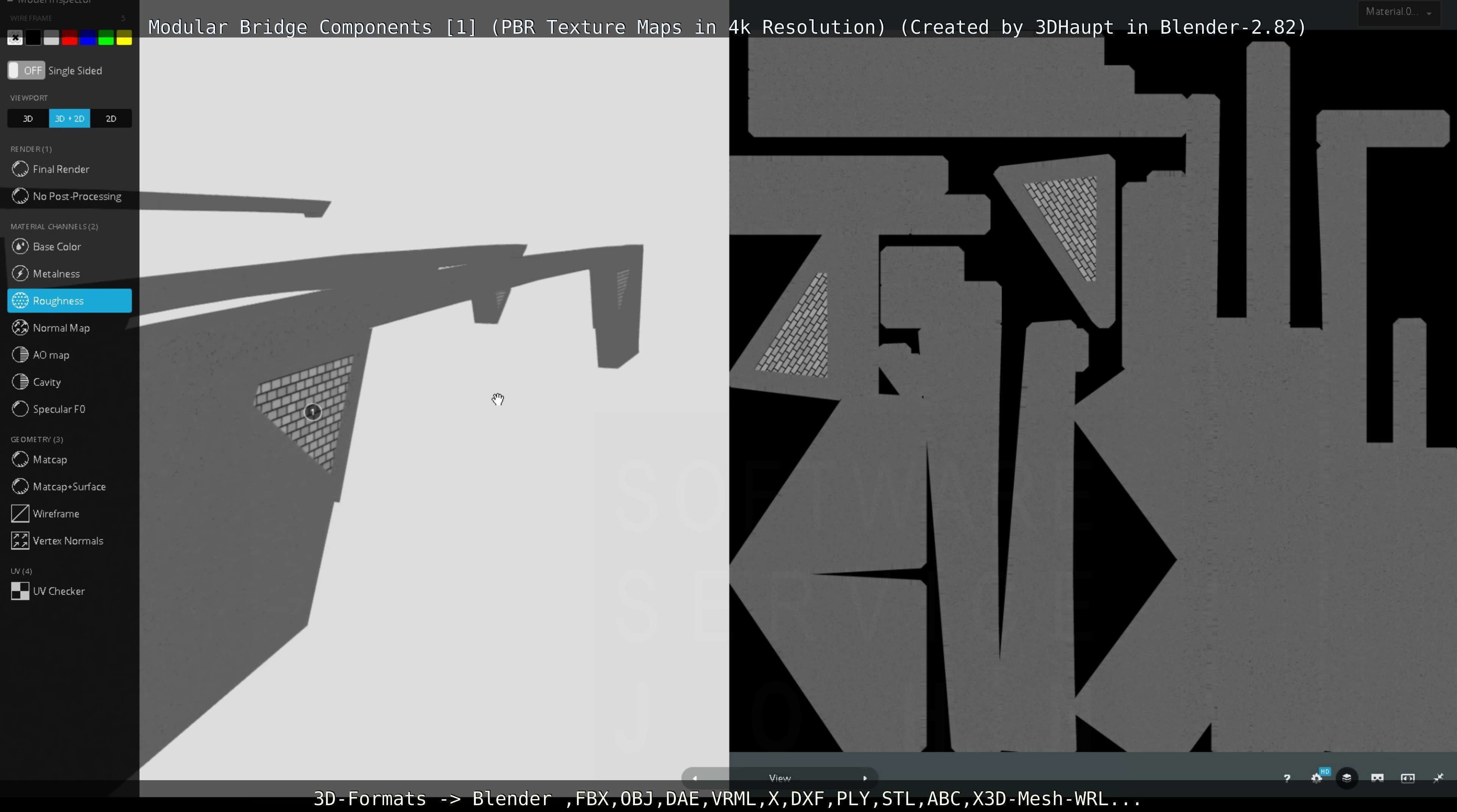 Modular Bridge Components 1  3D model_124