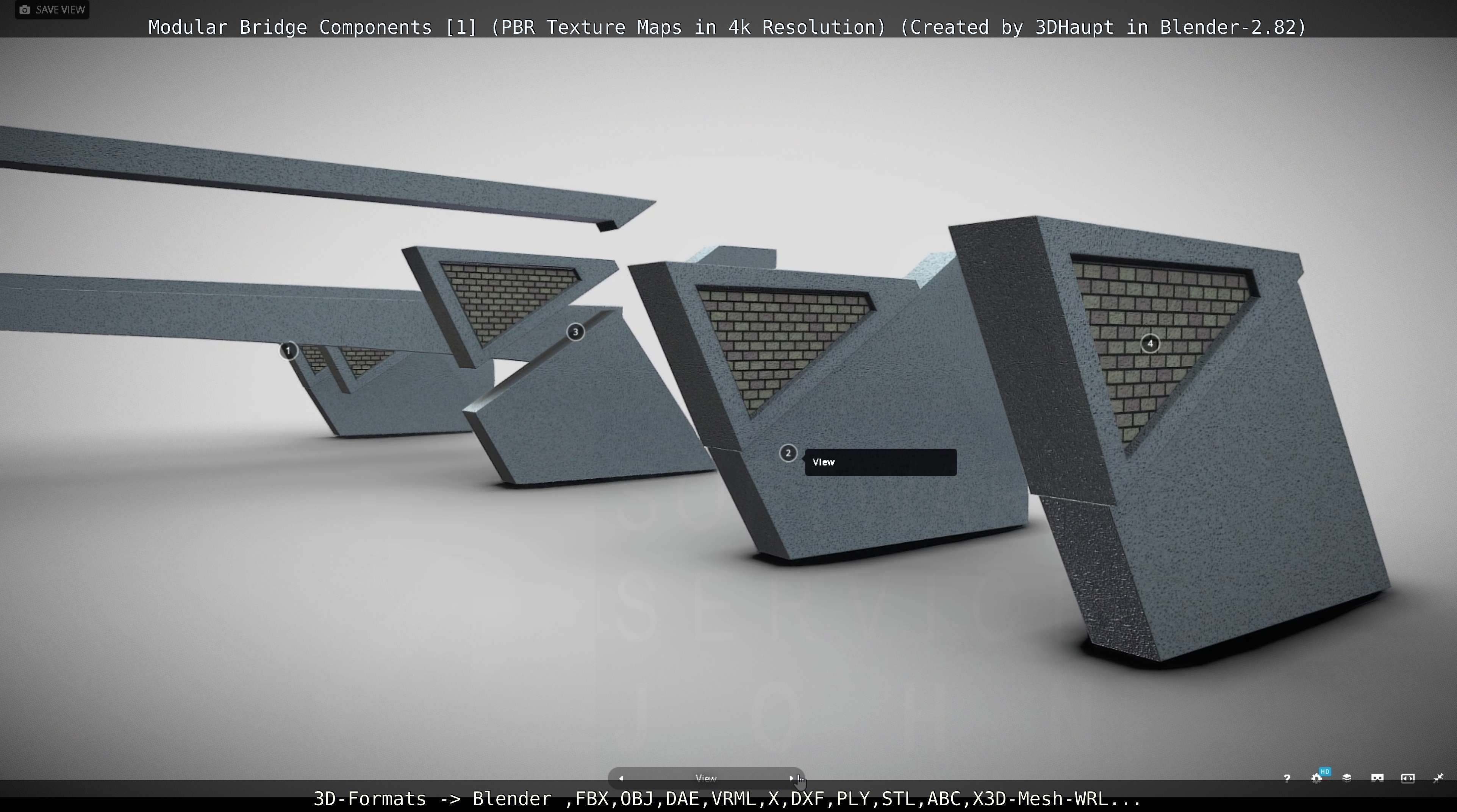 Modular Bridge Components 1  3D model_94