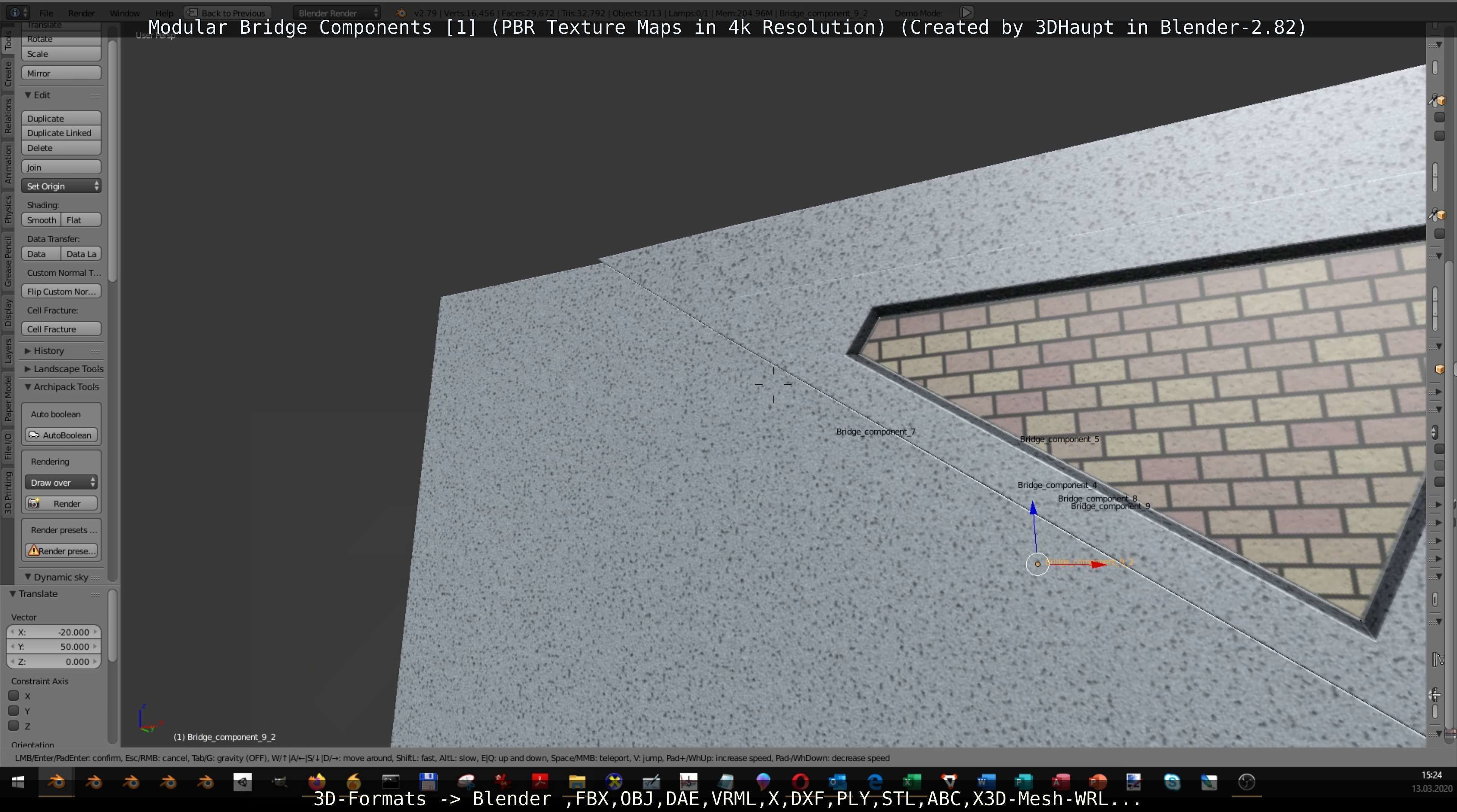 Modular Bridge Components 1  3D model_19