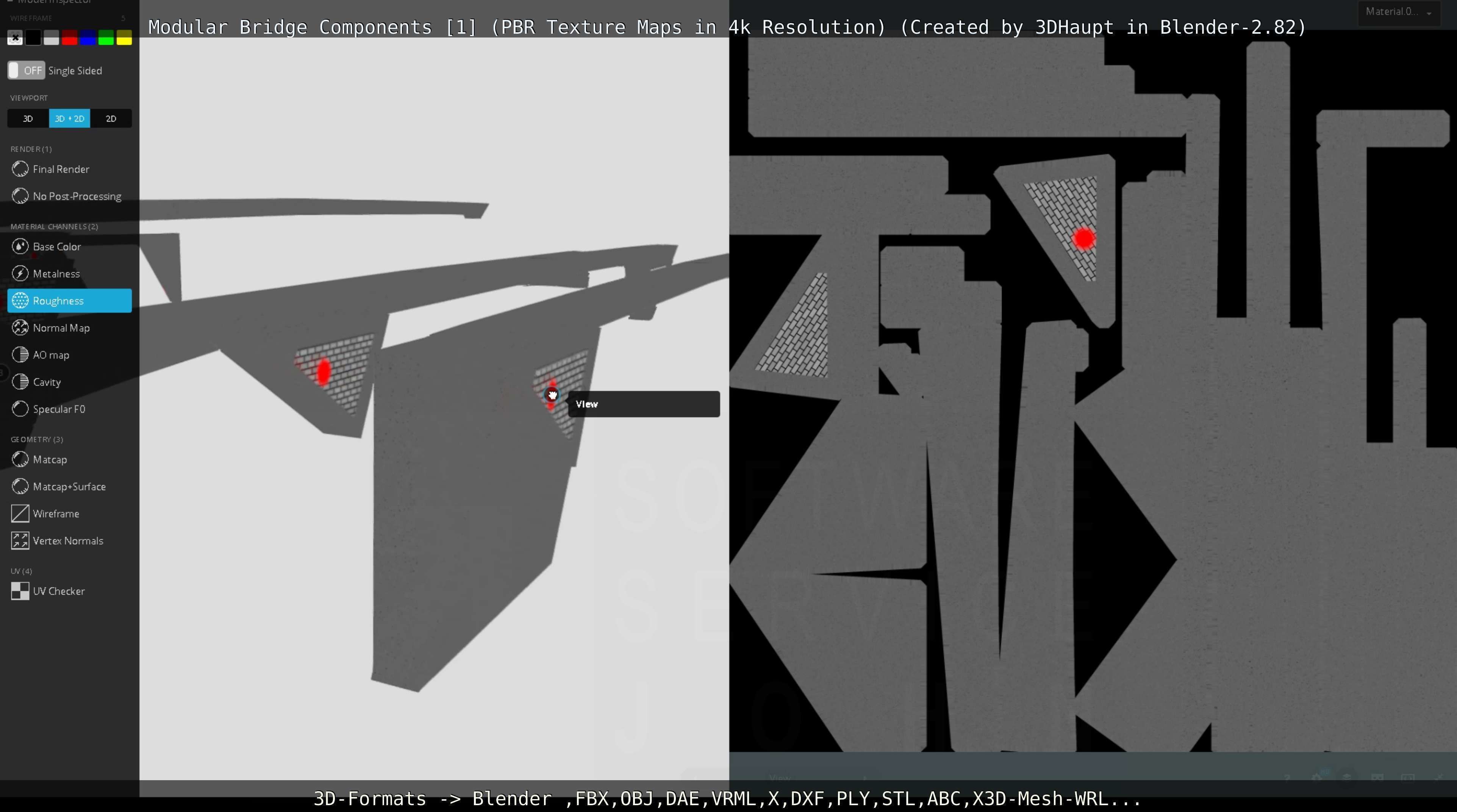 Modular Bridge Components 1  3D model_126