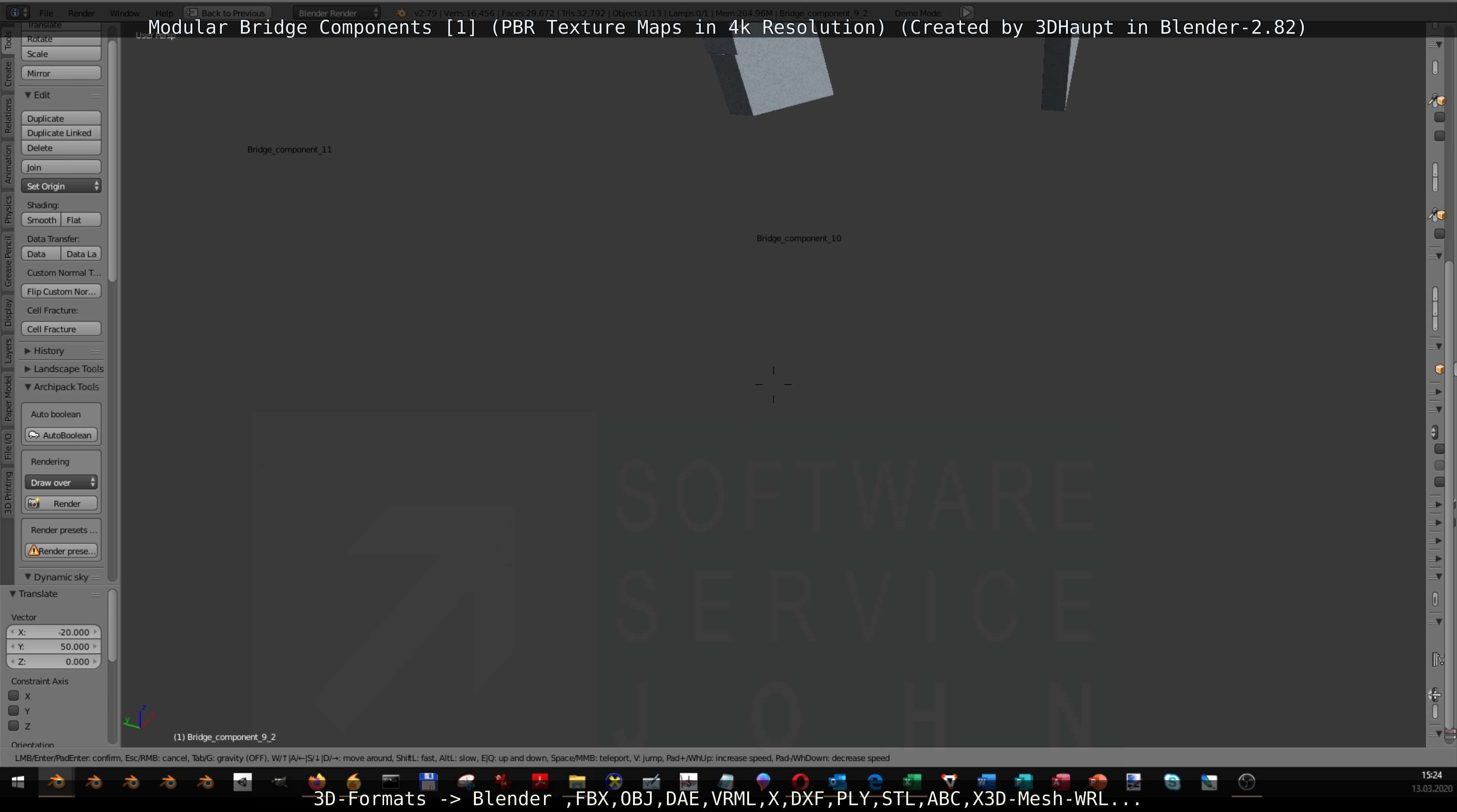 Modular Bridge Components 1  3D model_49
