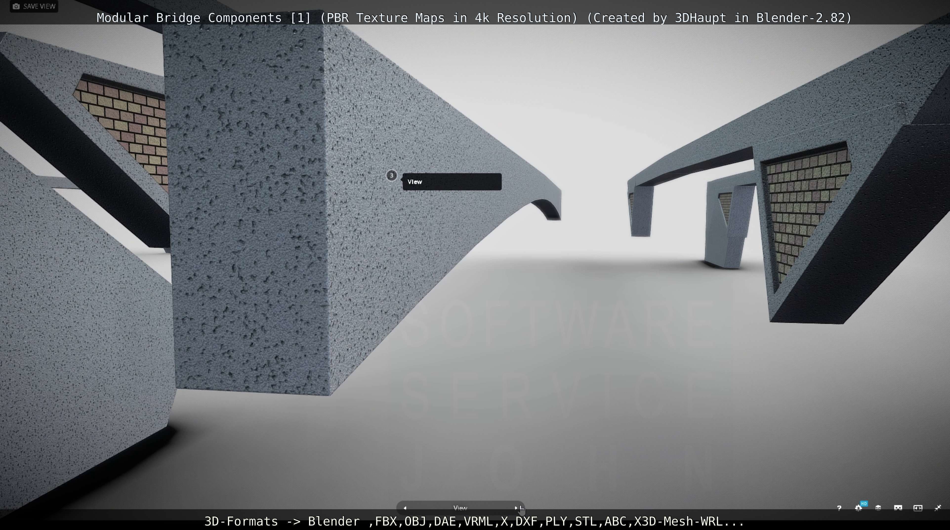 Modular Bridge Components 1  3D model_93