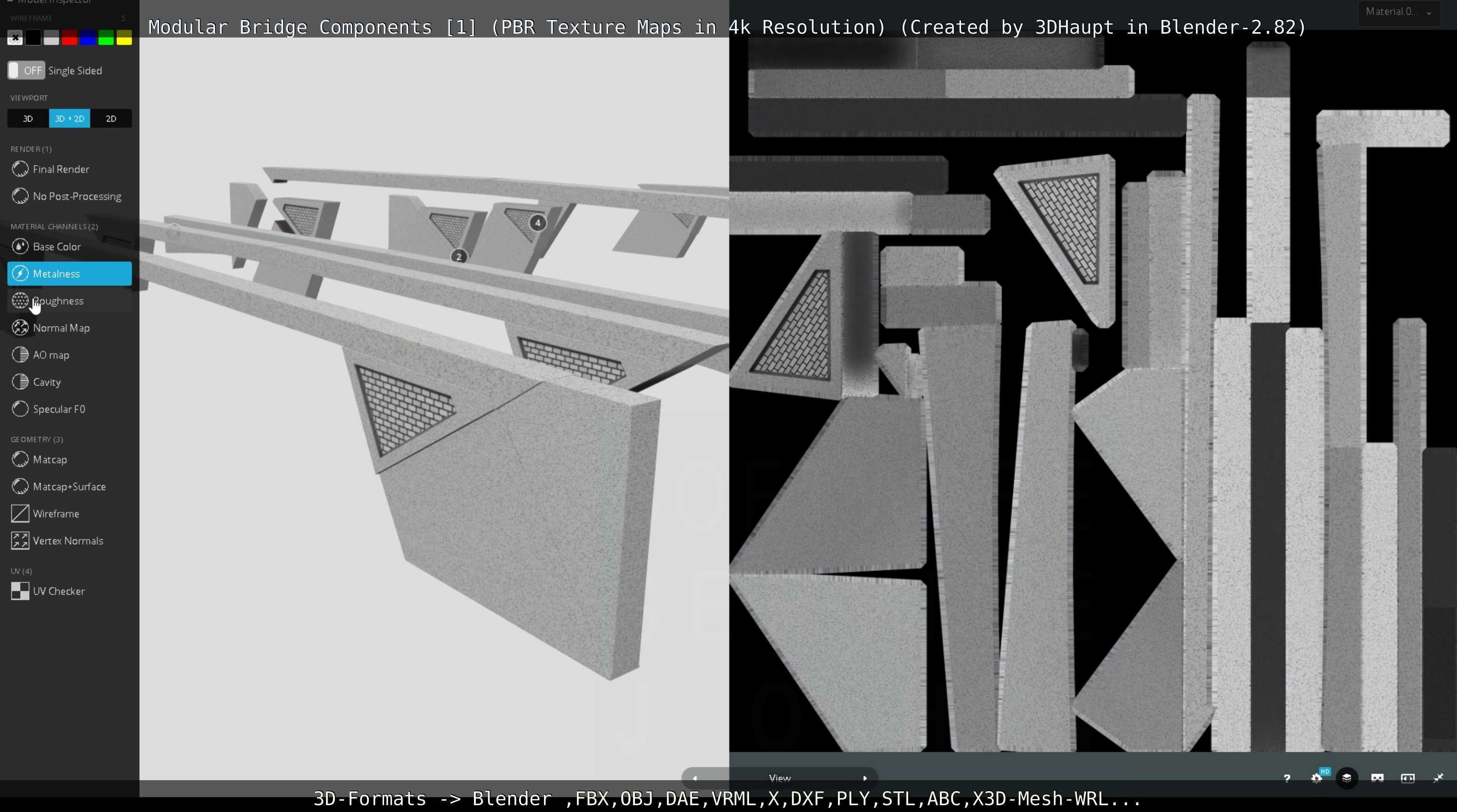 Modular Bridge Components 1  3D model_129