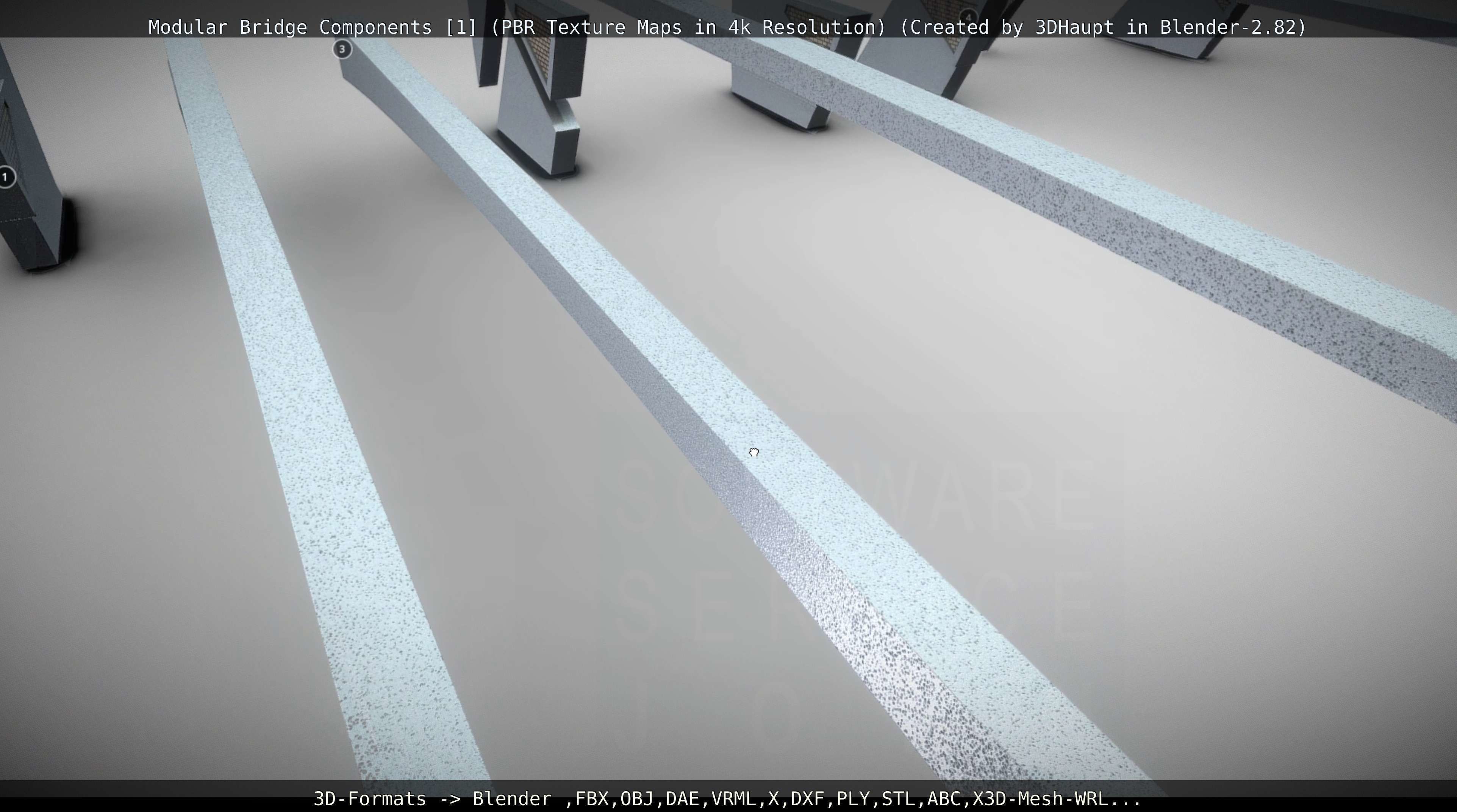 Modular Bridge Components 1  3D model_105