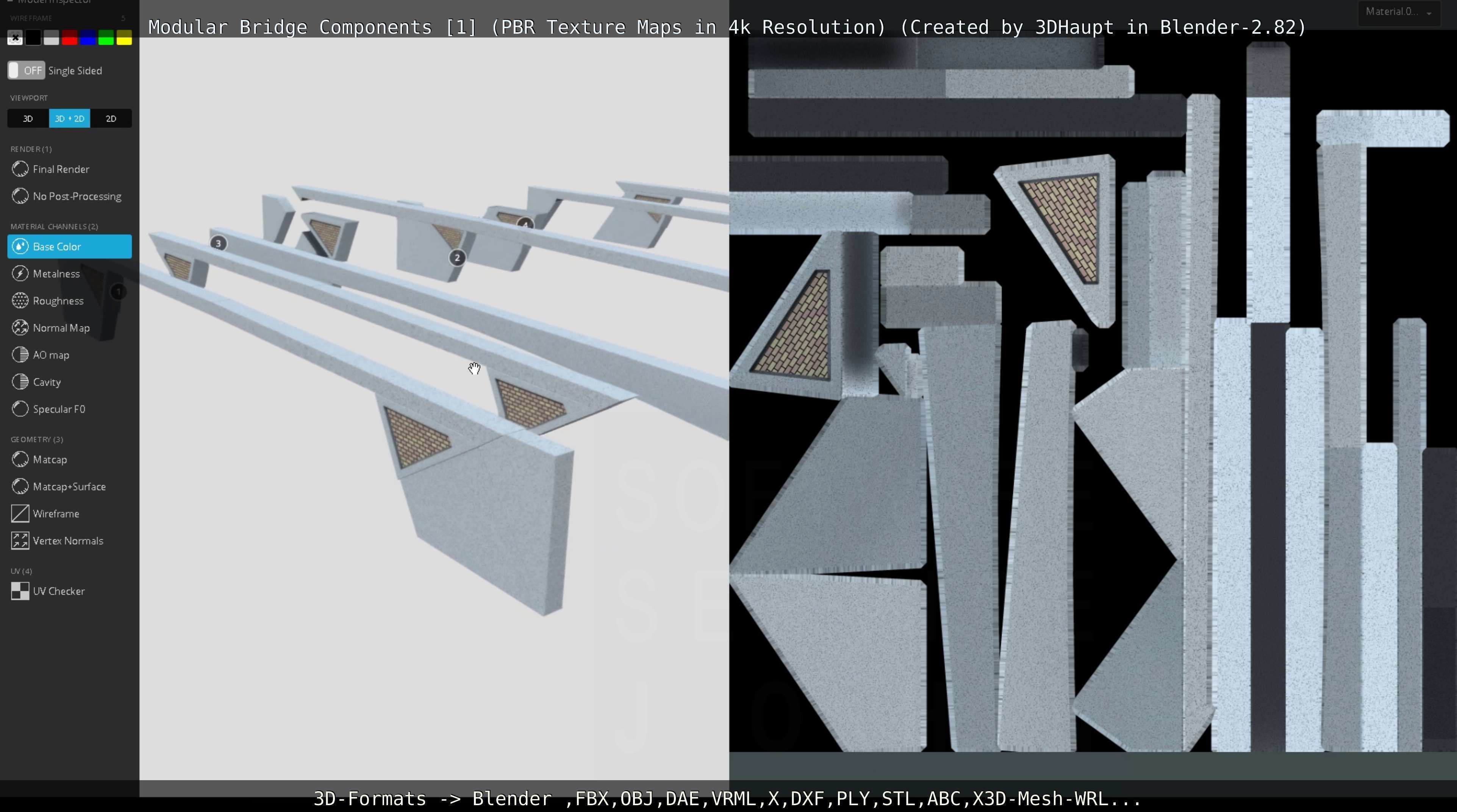 Modular Bridge Components 1  3D model_120