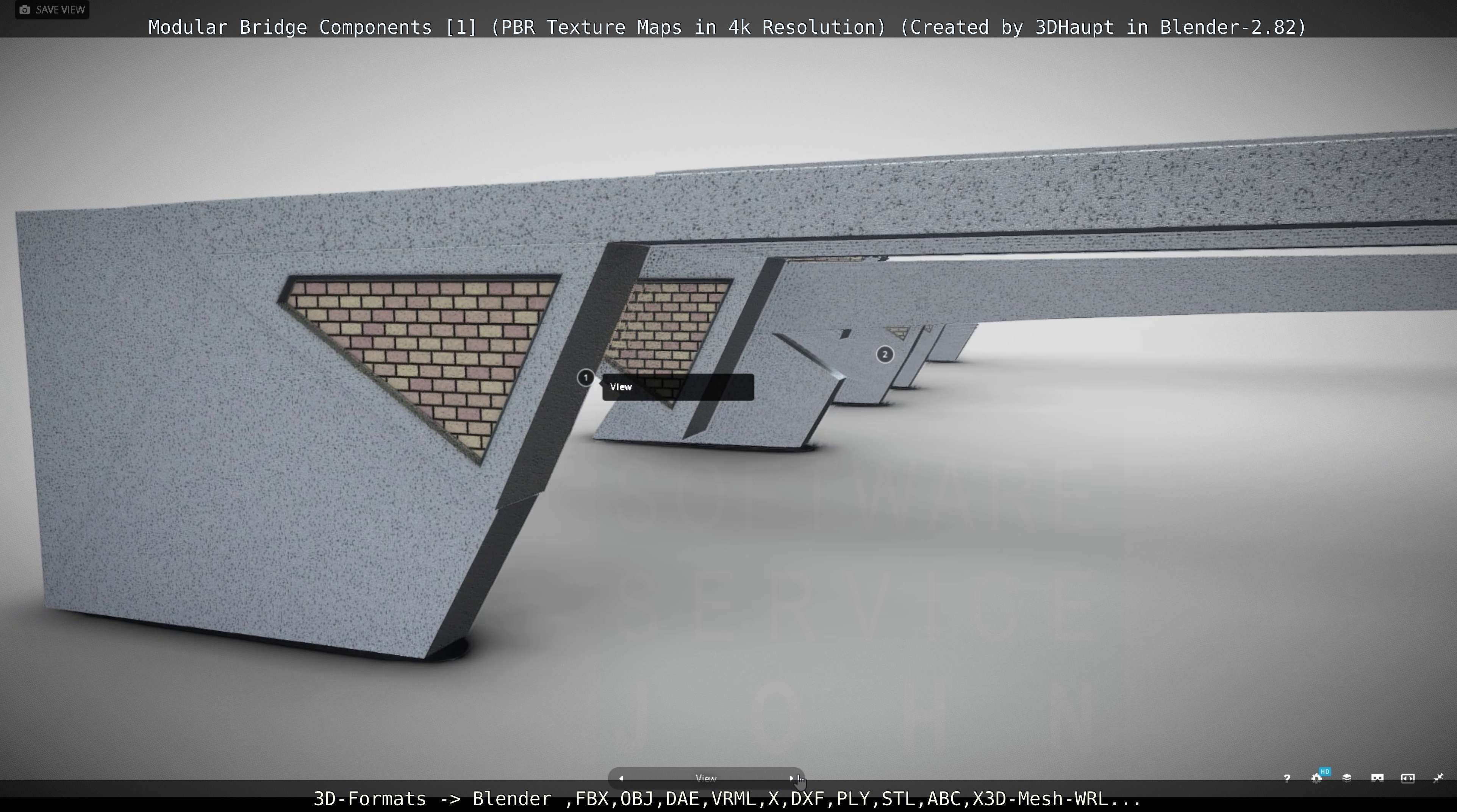 Modular Bridge Components 1  3D model_2