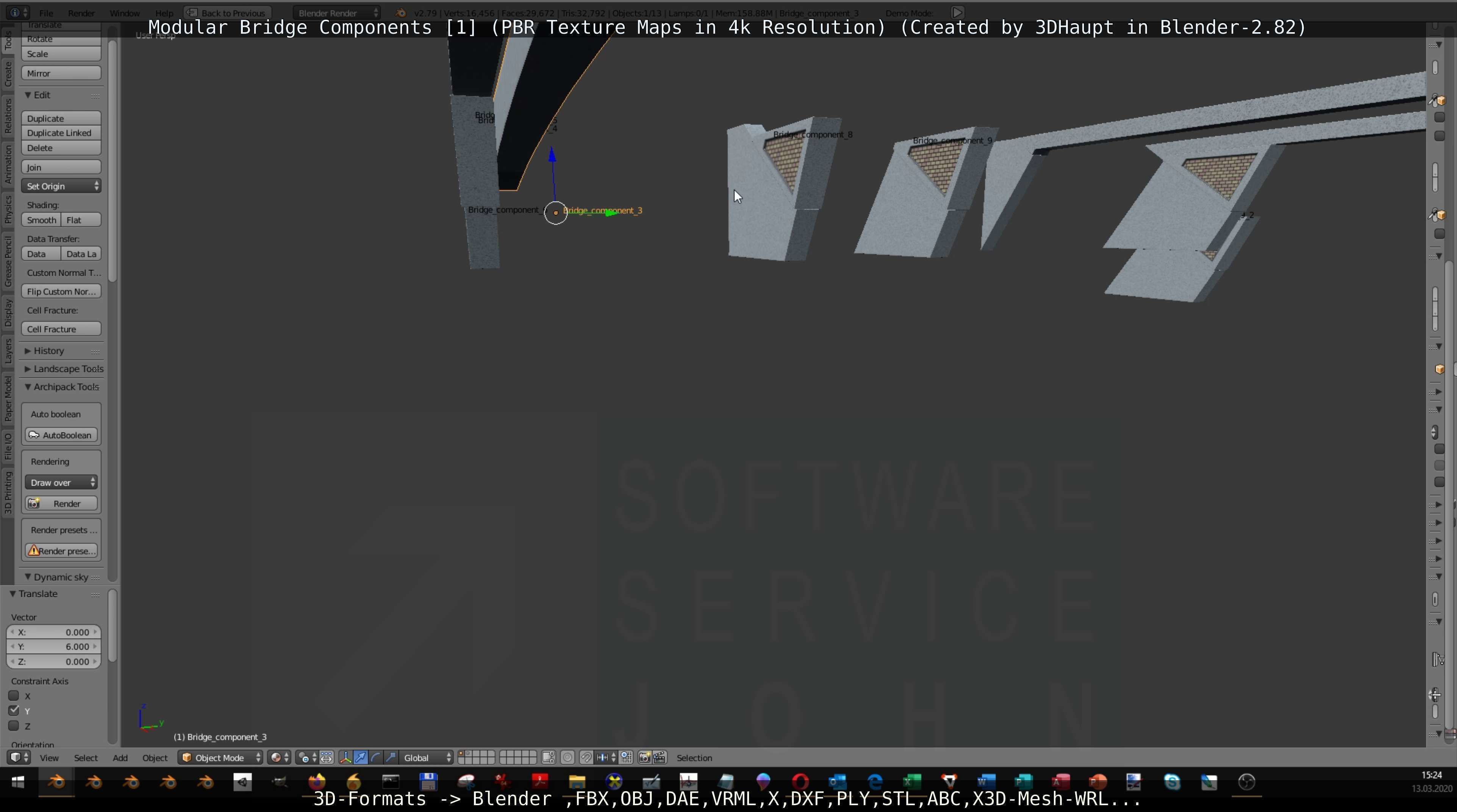 Modular Bridge Components 1  3D model_72