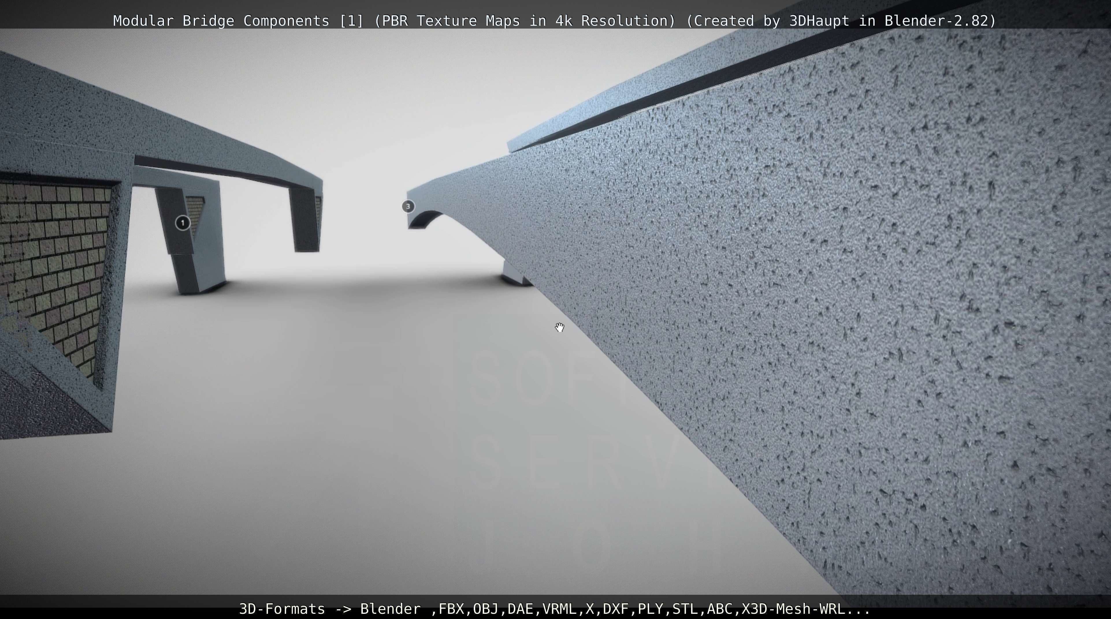 Modular Bridge Components 1  3D model_98