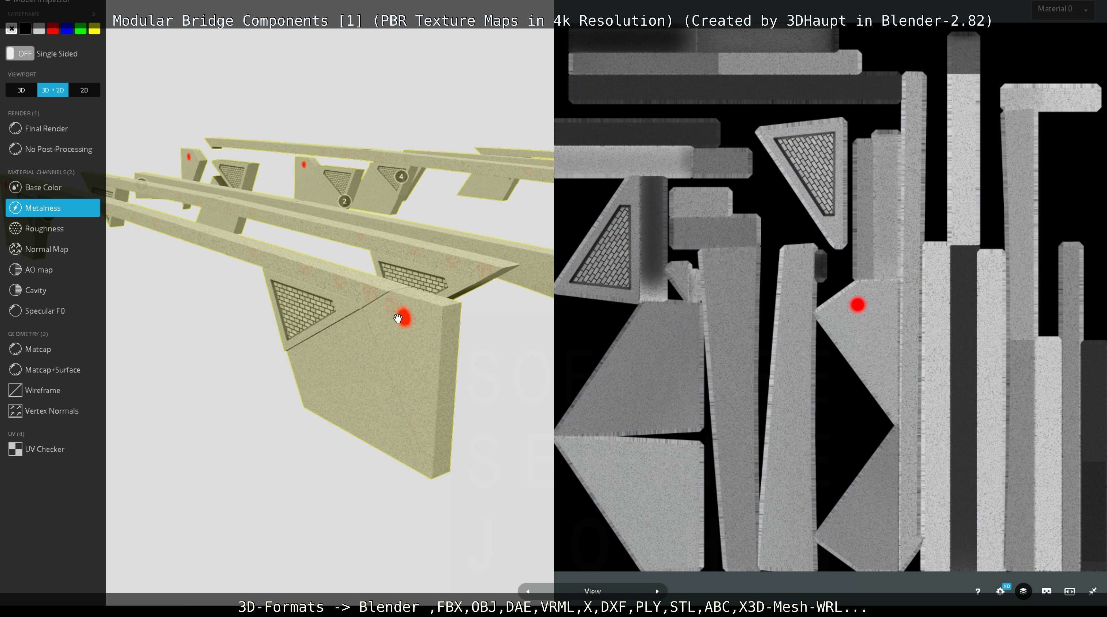 Modular Bridge Components 1  3D model_119