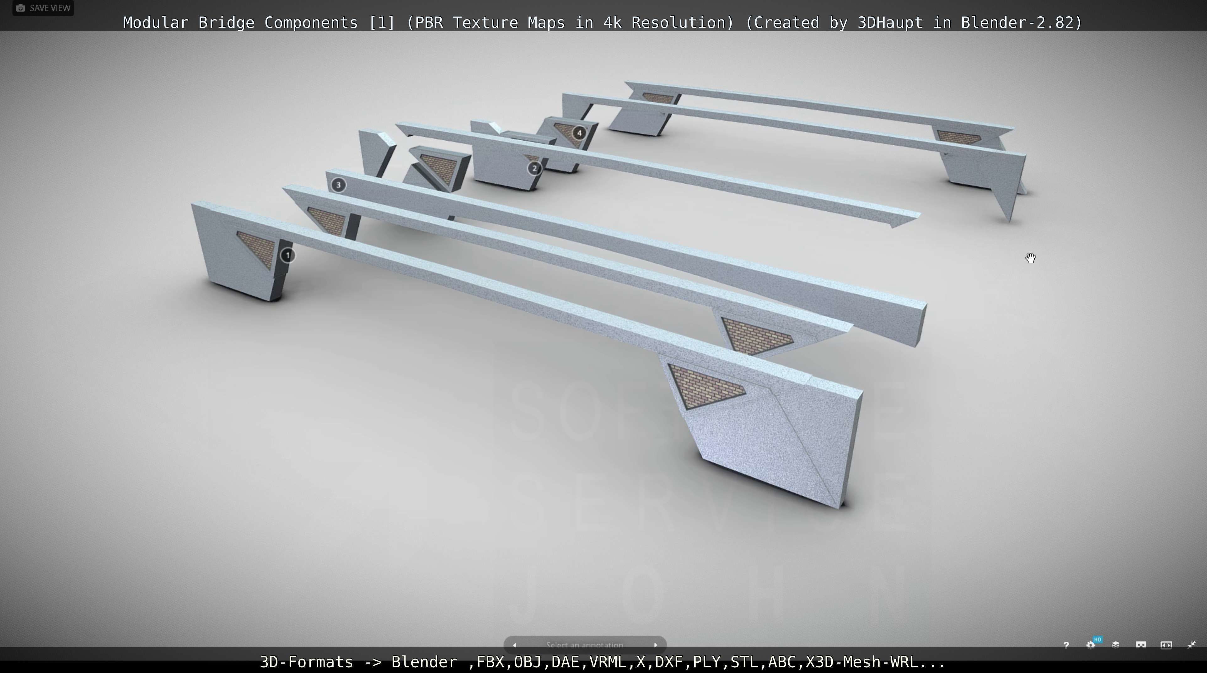 Modular Bridge Components 1  3D model_3