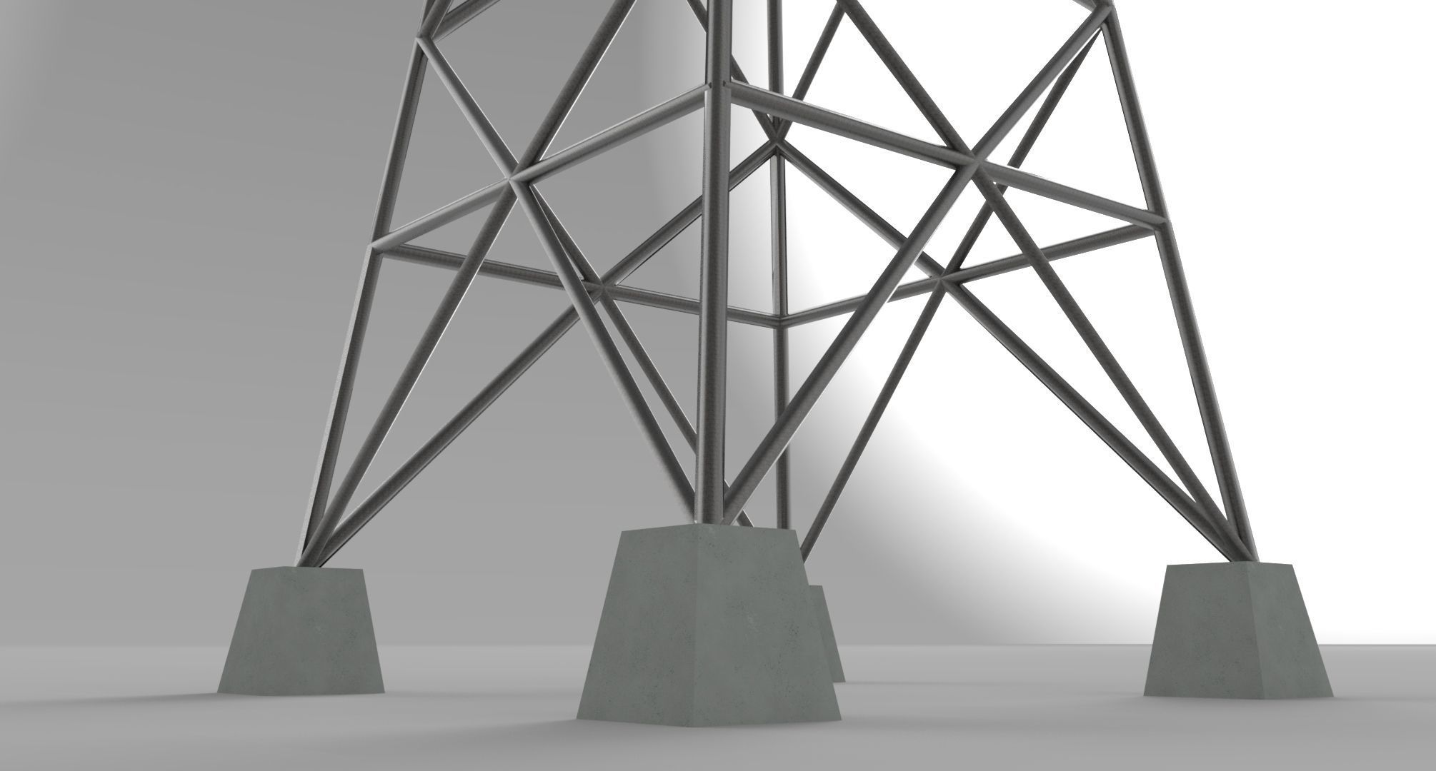 ELECTRICITY TOWER SET - 2 PIECES 3D Model Collection_22