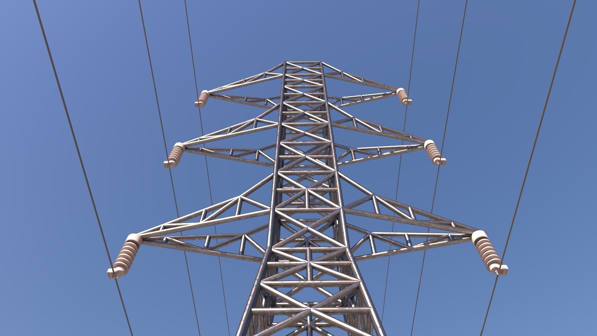 ELECTRICITY TOWER SET - 2 PIECES 3D Model Collection_27