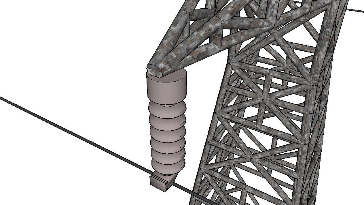 ELECTRICITY TOWER SET - 2 PIECES 3D Model Collection_39