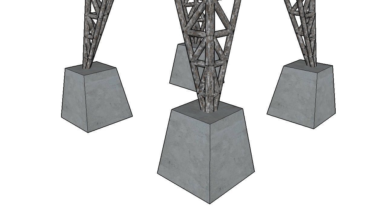ELECTRICITY TOWER SET - 2 PIECES 3D Model Collection_40
