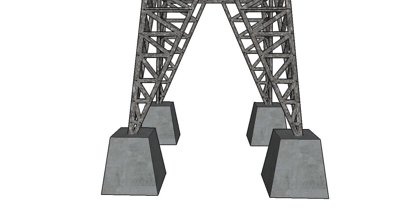 ELECTRICITY TOWER SET - 2 PIECES 3D Model Collection_38