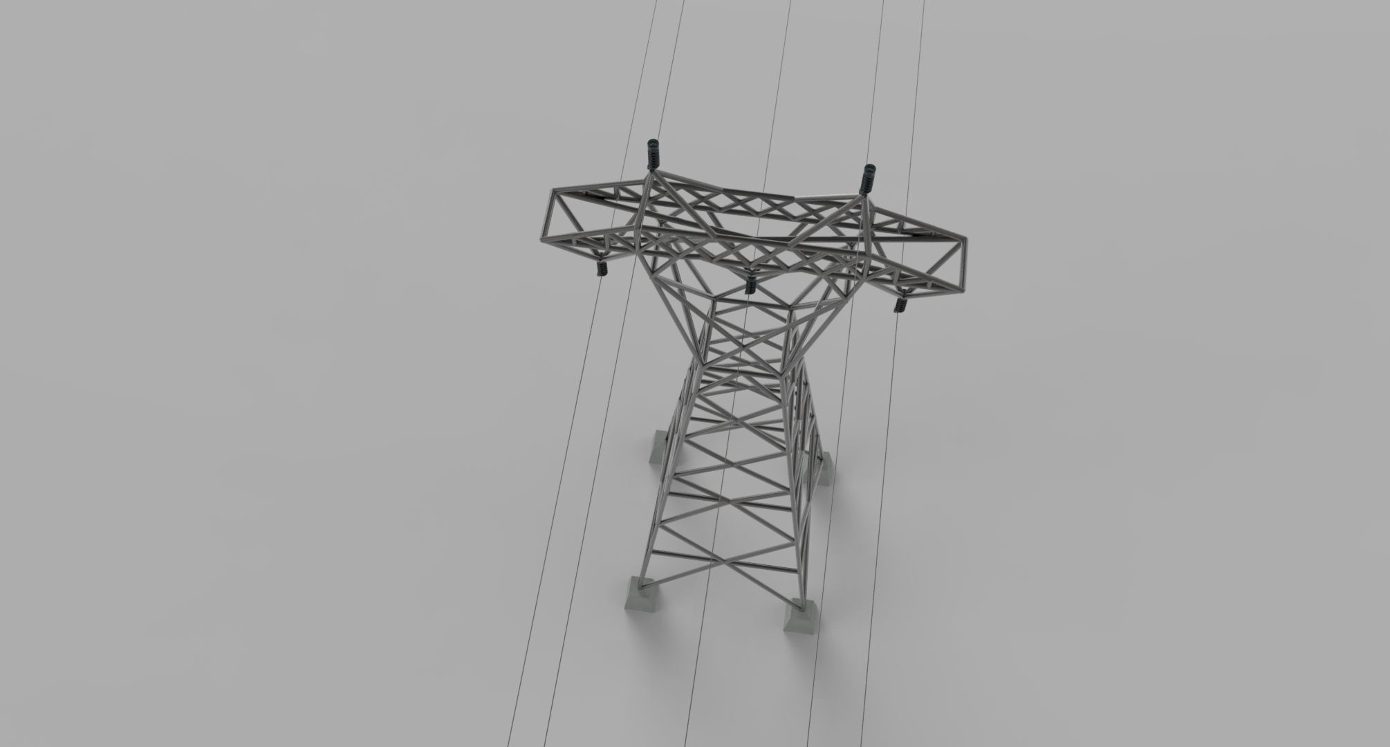 ELECTRICITY TOWER SET - 2 PIECES 3D Model Collection_21