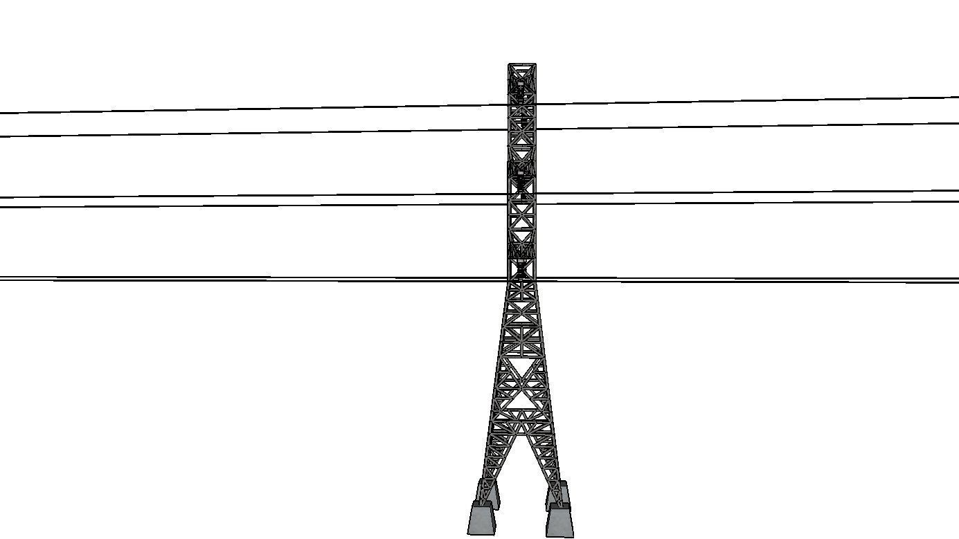 ELECTRICITY TOWER SET - 2 PIECES 3D Model Collection_28