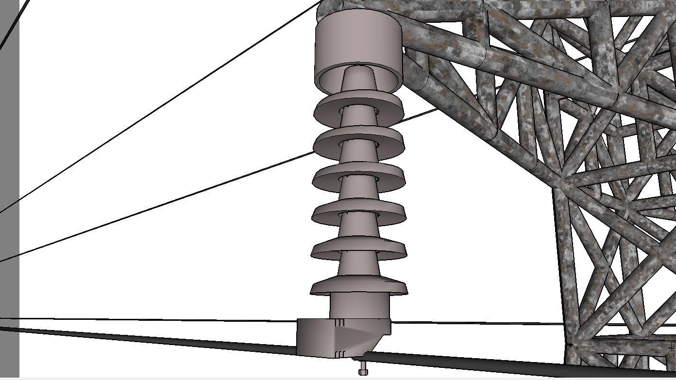 ELECTRICITY TOWER SET - 2 PIECES 3D Model Collection_42